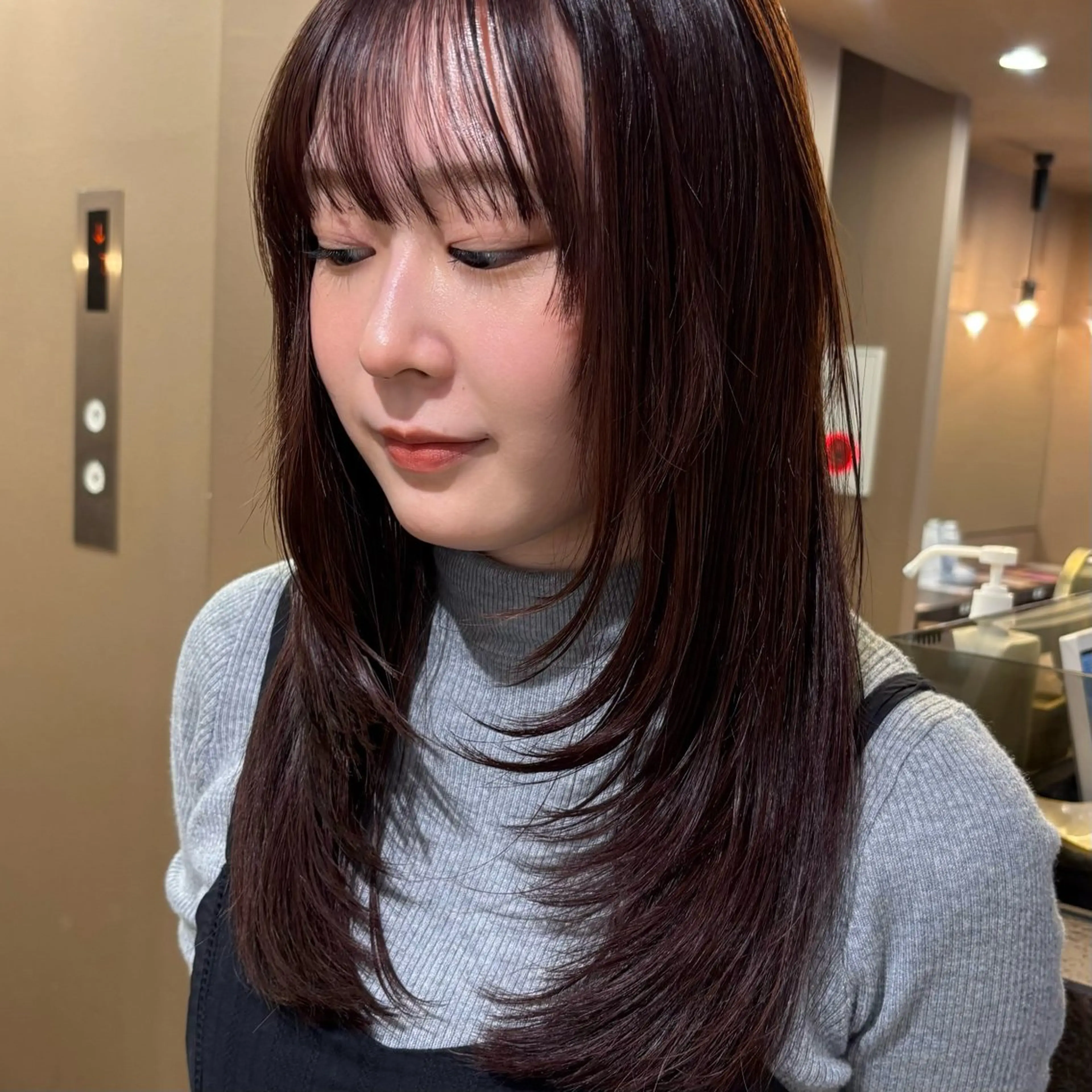 ロング のむらあんじゅ/ 韓国風レイヤーೀのヘアスタイル