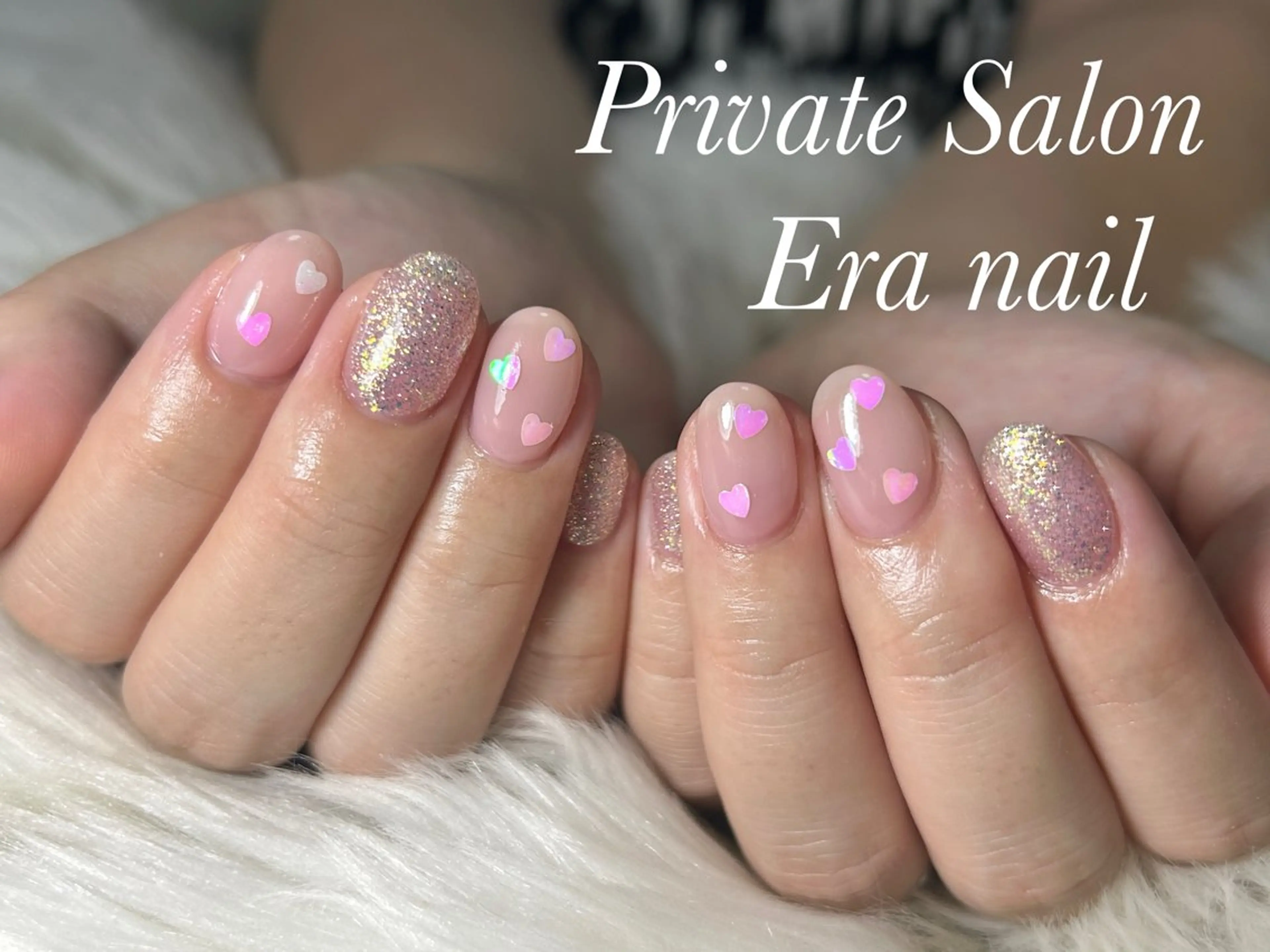 ネイル ハート ハンドネイル Era nailのネイルデザイン