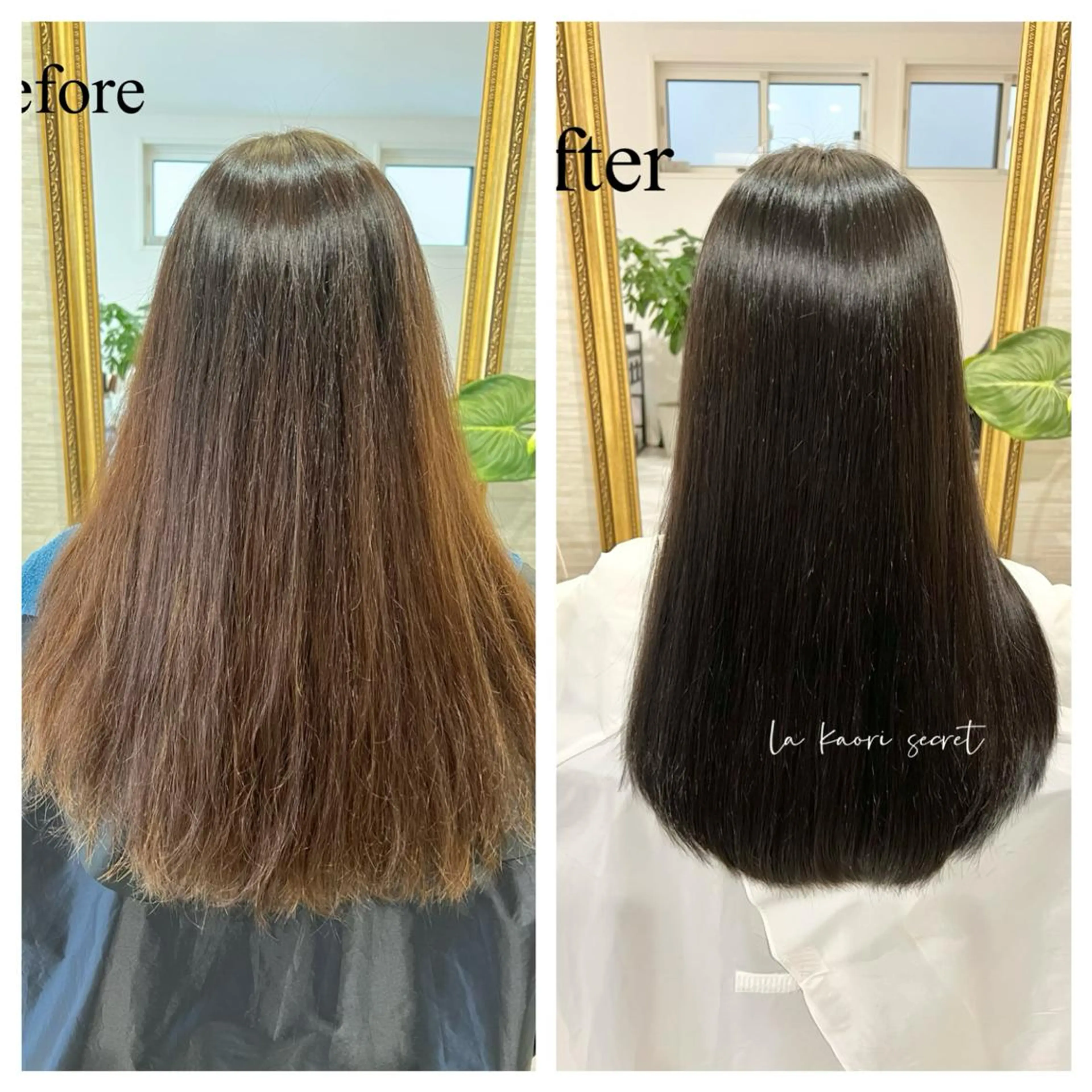 ロング 髪質改善 カット ヘアカラー 縮毛矯正 トリートメント la kaori secretの眉毛・アイブロウイメージ