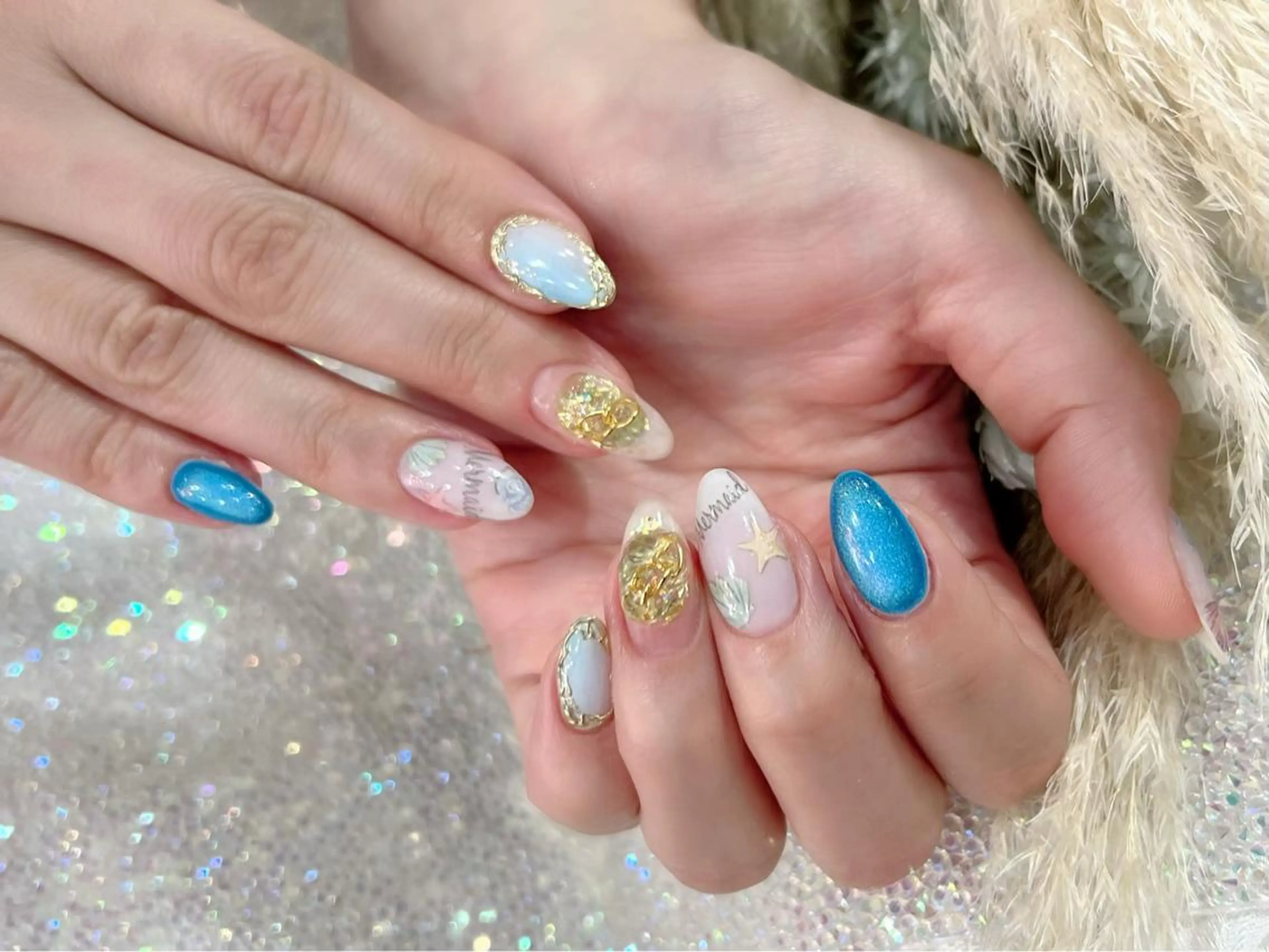 ネイル 夏ネイル ハンドネイル ハンドケア nailsalon mintのネイルデザイン