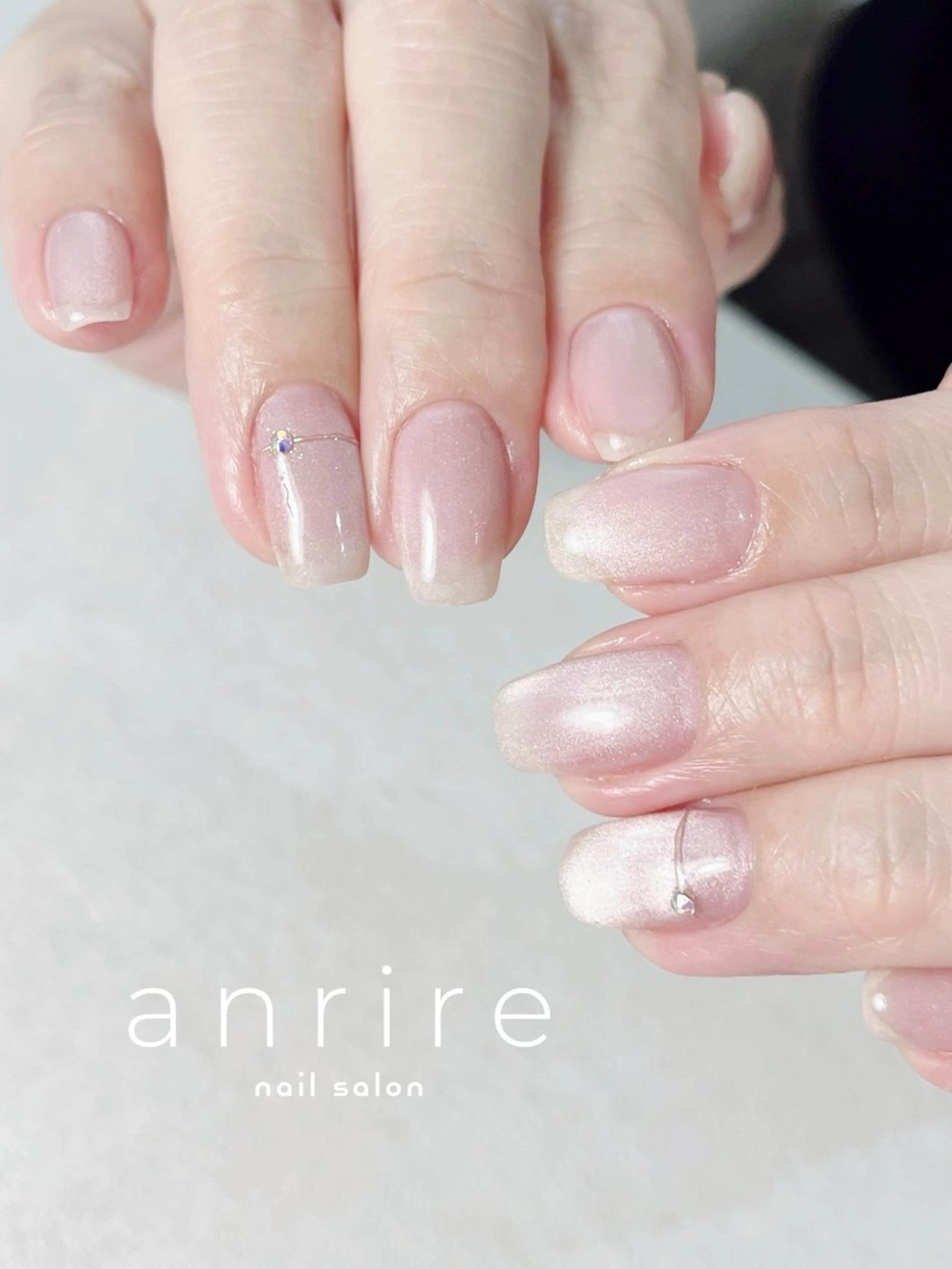 ネイル アートネイル ジェルネイル キラキラネイル マグネットネイル ミラーネイル ハンドネイル nailsalon anrireのネイルデザイン