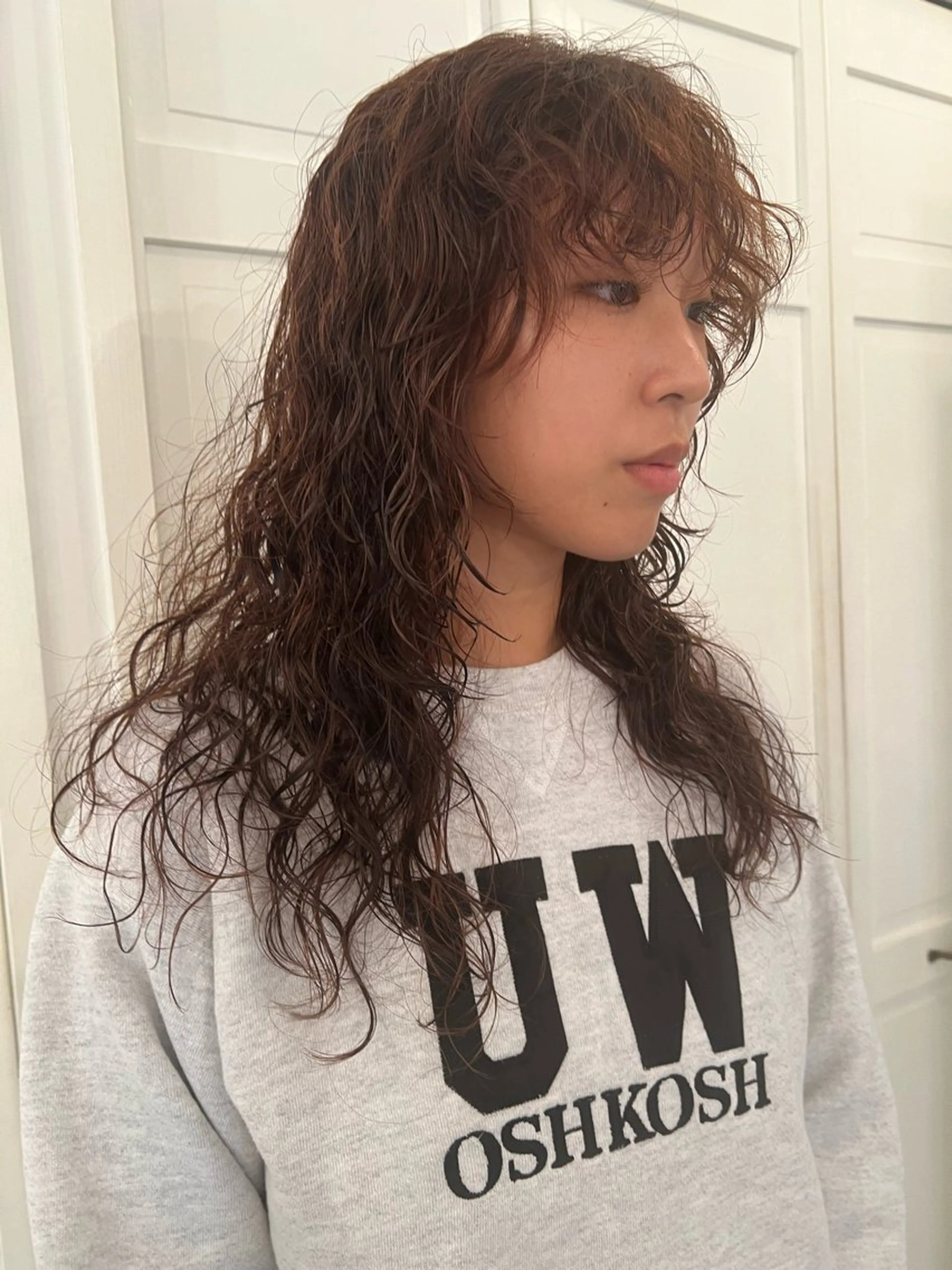 パーマ パーマ ブリーチカラー🎀 韓国風/寺門美優のヘアスタイル