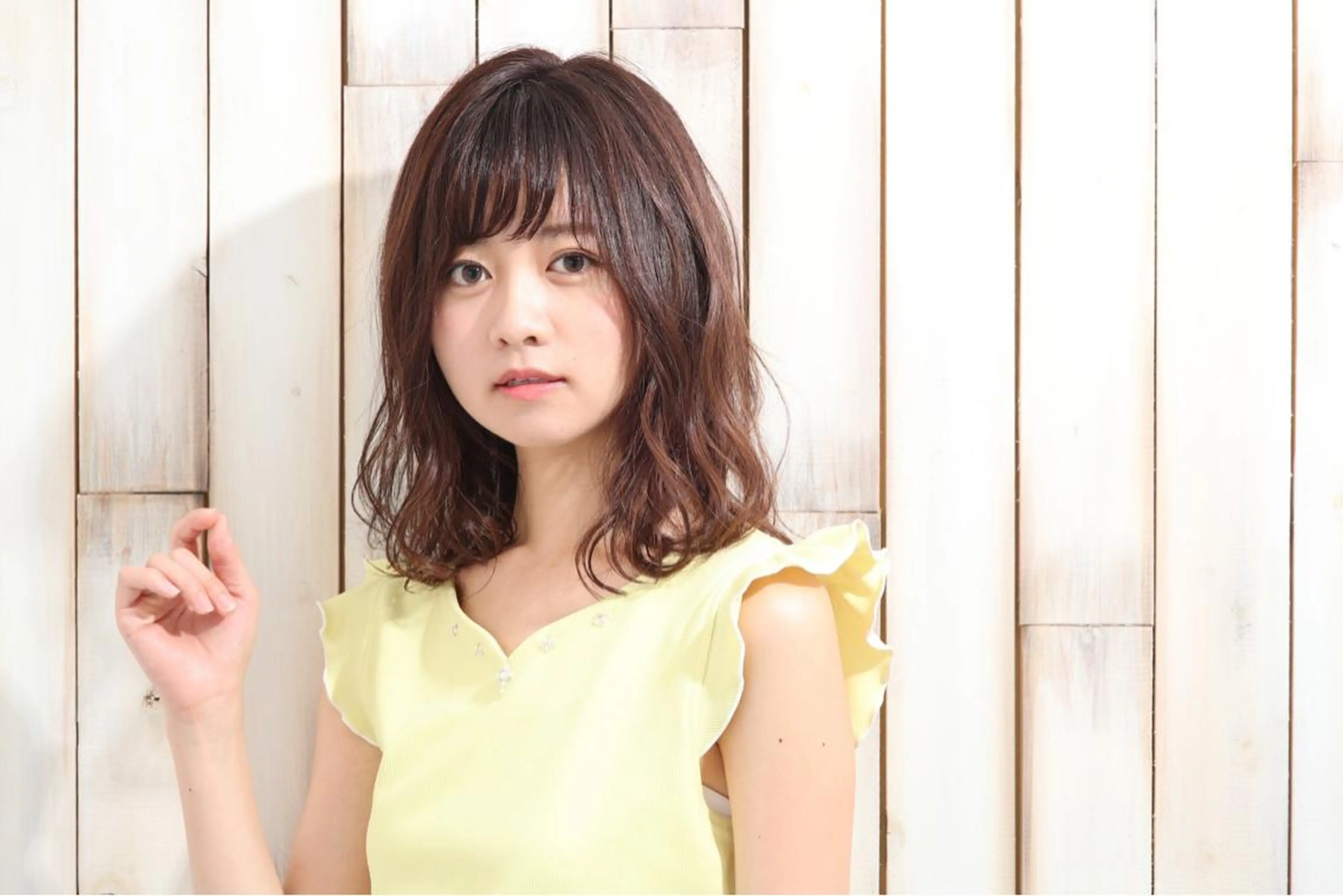 ミディアム パーマ ミディアムパーマ 髪質改善/艶髪 永山のヘアスタイル