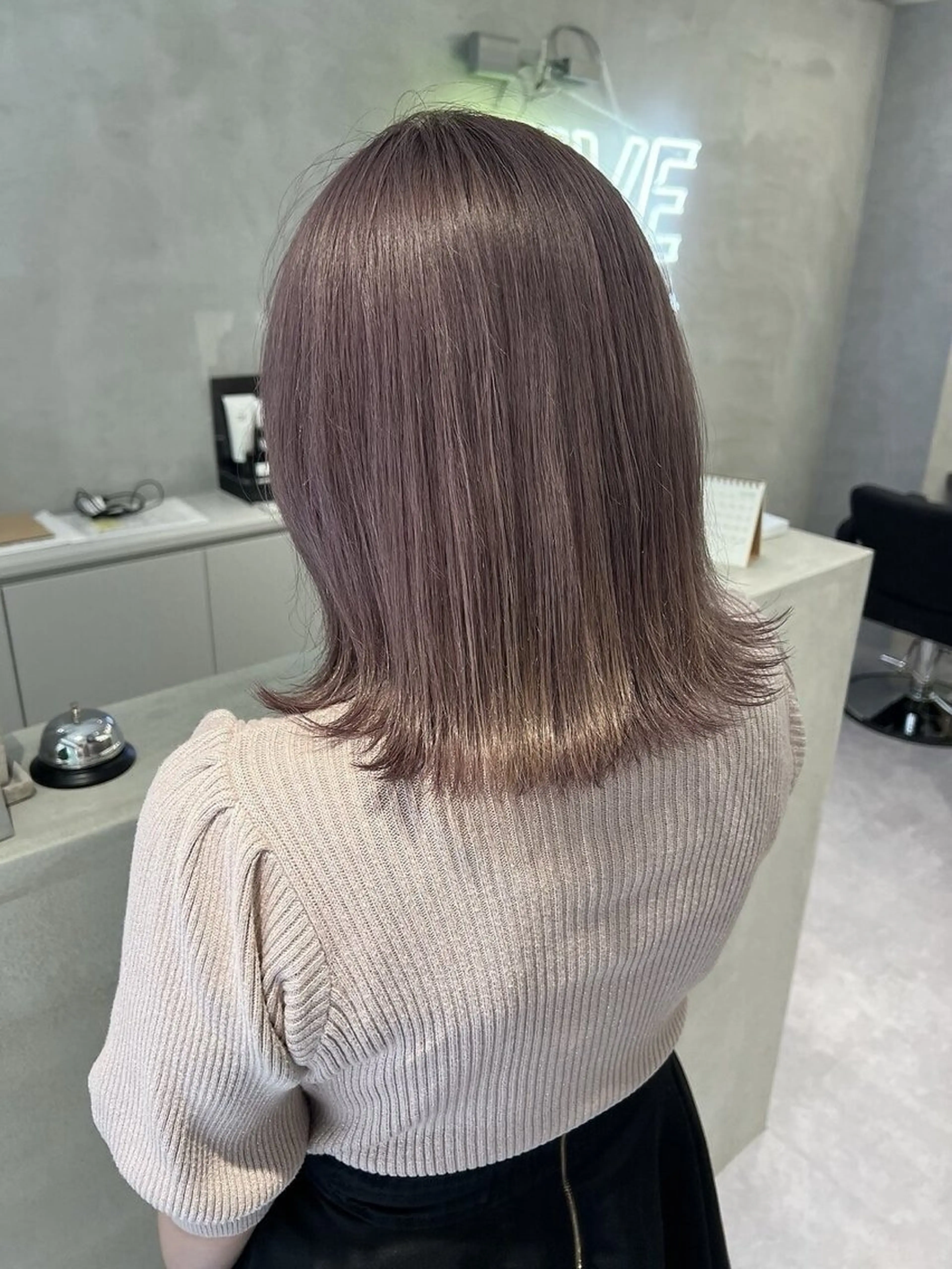 カラー 透明感カラー グレージュ ヘアカラー ハイトーン /愛子のヘアスタイル