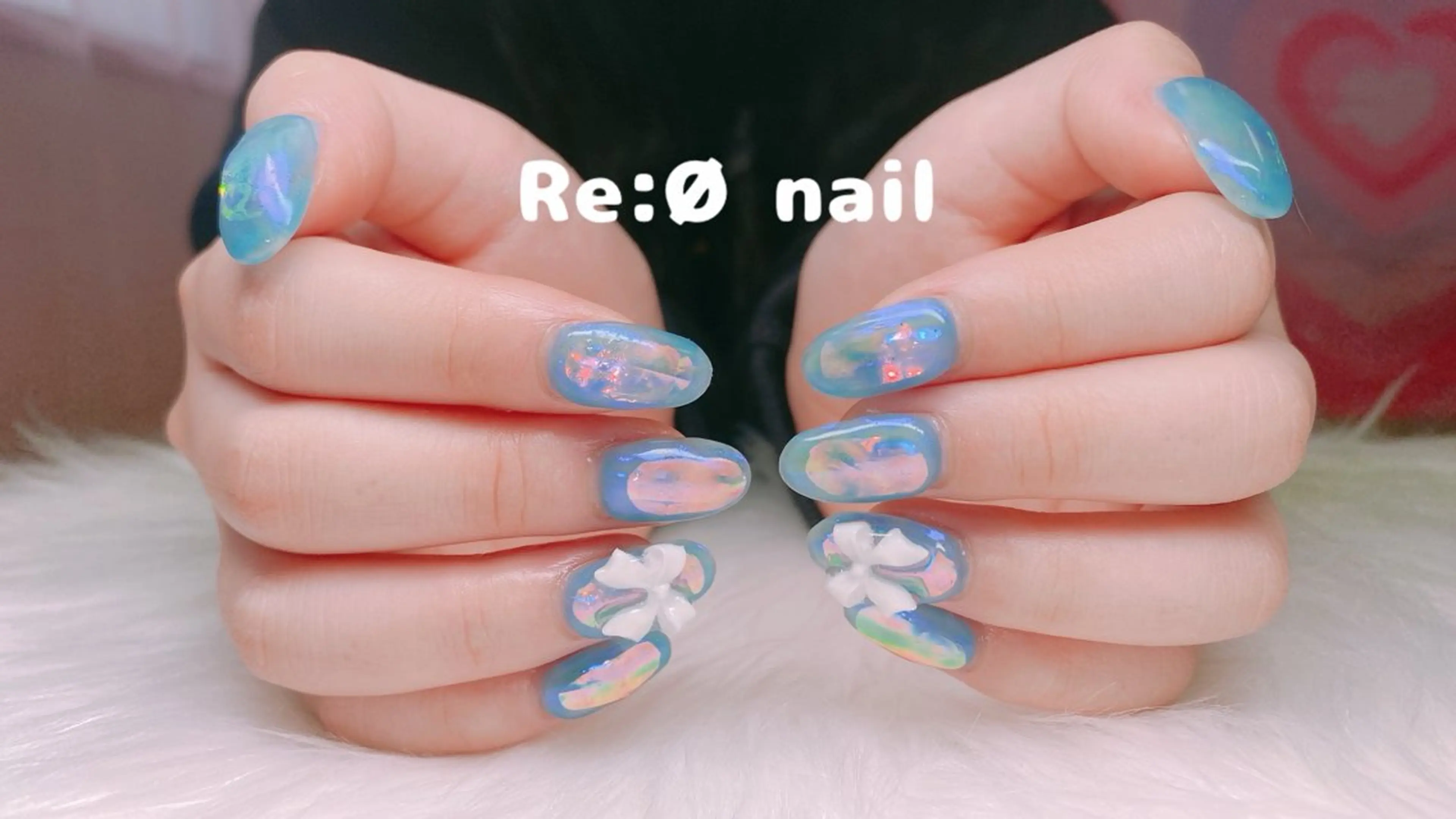 ネイル 氷ネイル・うるうるネイル ハンドネイル Re:Ø nail 🩵TSUJIのネイルデザイン