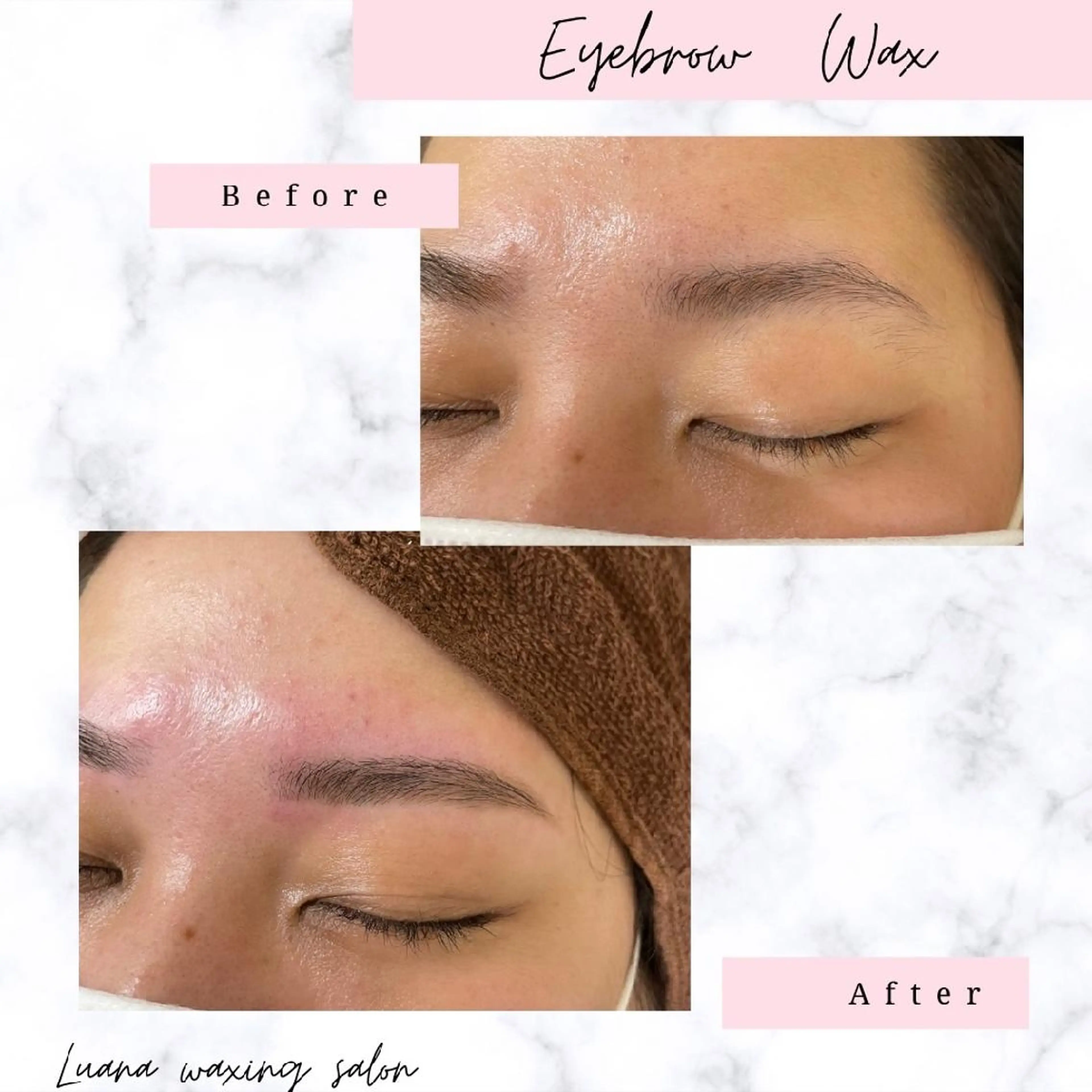 アイブロウ 眉毛ワックス脱毛 Luana wax 🐚根本のエステ・リラクイメージ