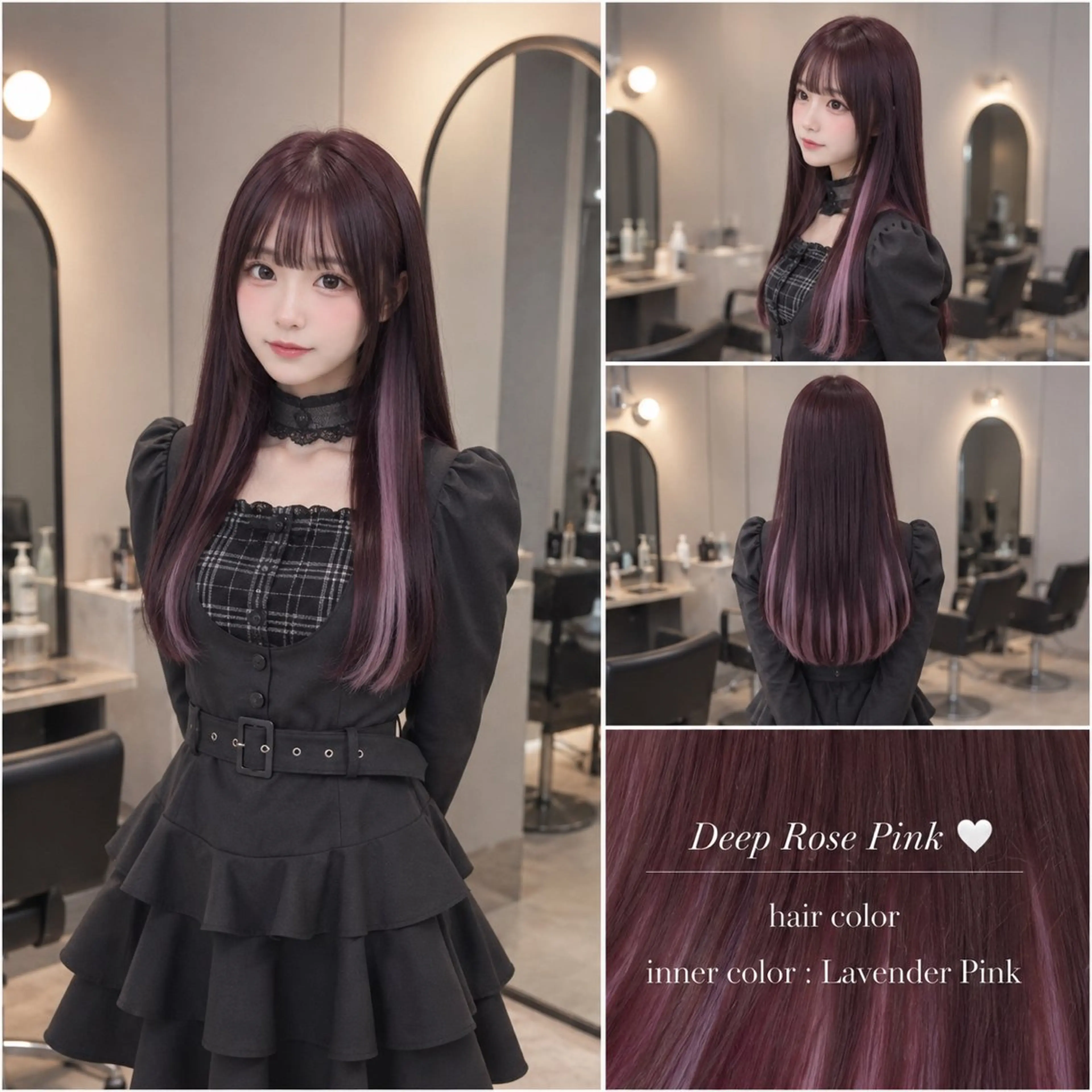 ロング カラー カット ヘアカラー トリートメント 井上 未悠のヘアスタイル