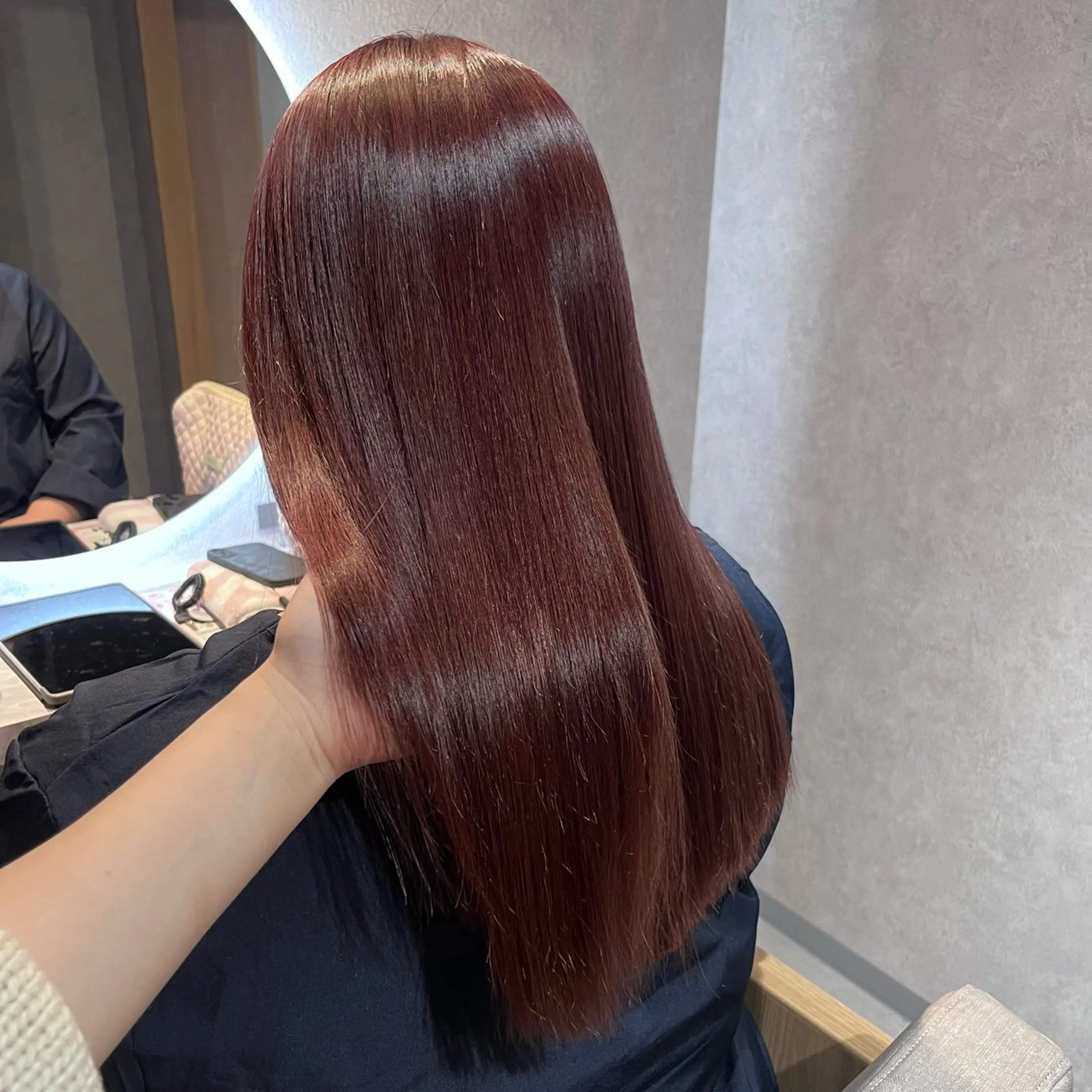 ロング 髪質改善 トリートメント カット ヘアカラー トリートメント emma所属・RINA 韓国ヘア/半個室のヘアスタイル