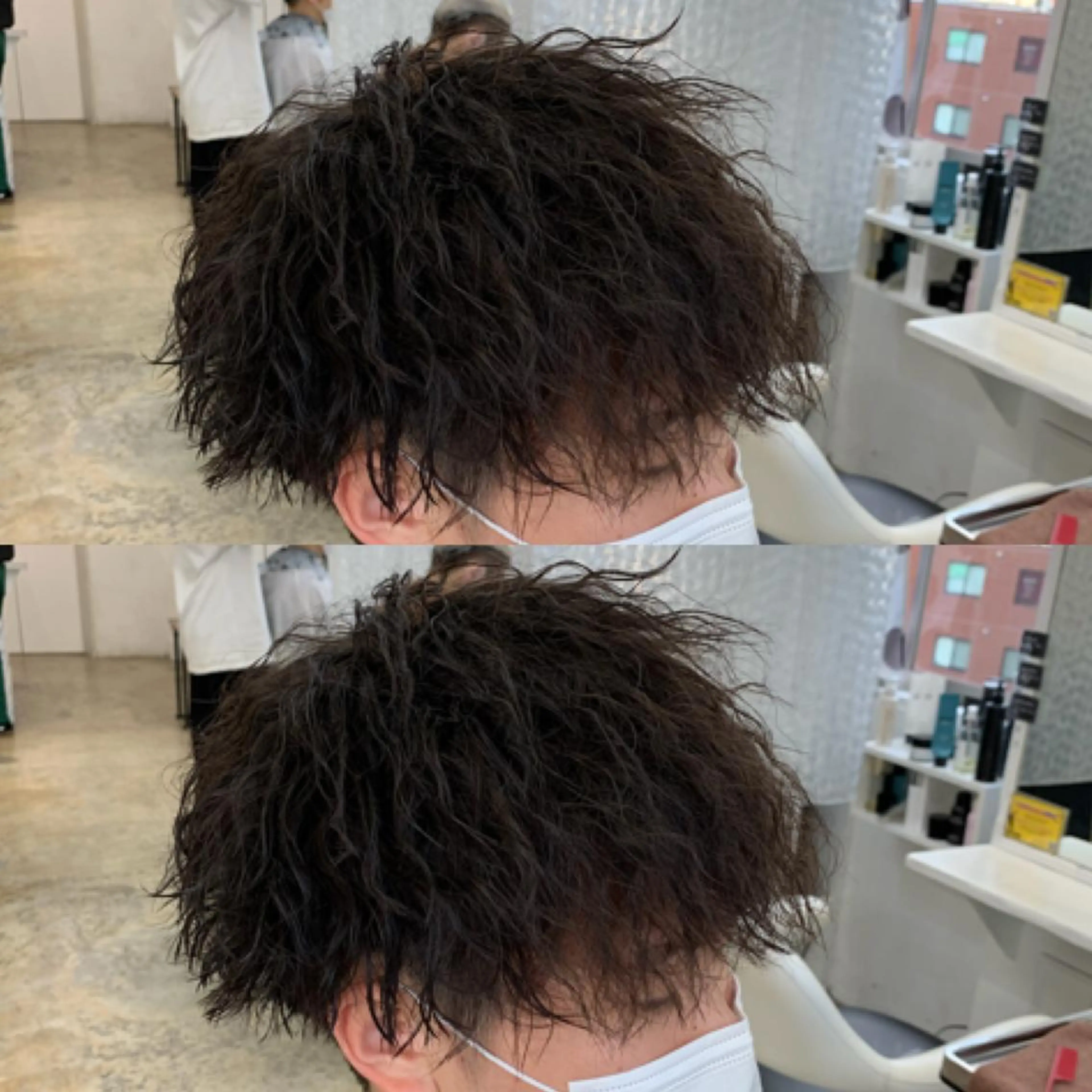 ショート パーマ メンズ マッシュ メンズパーマ メンズツイストパーマ ツイストパーマ メンズ専門店 店長 小柳 裕夢のヘアスタイル