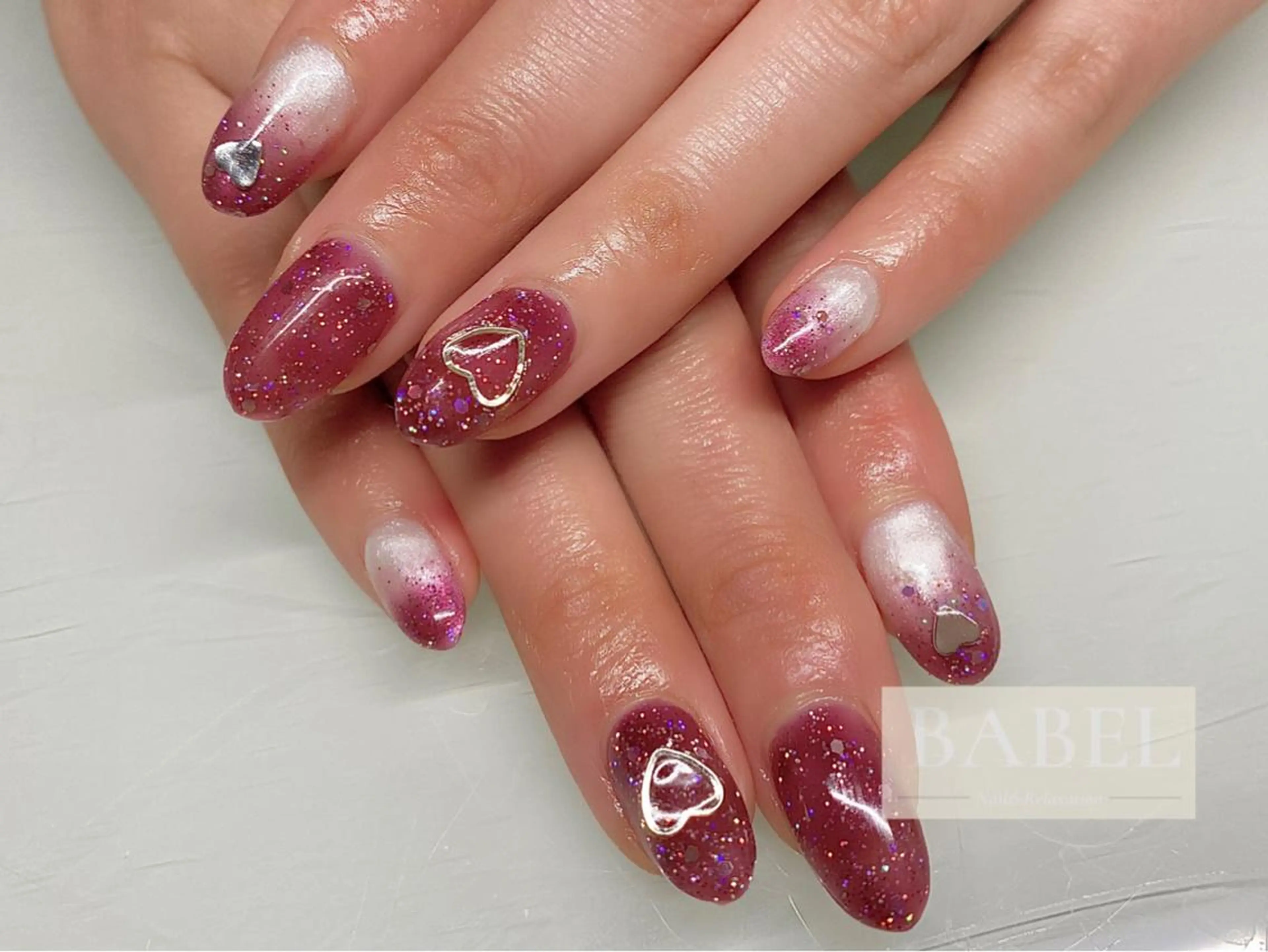 ネイル アートネイル ジェルネイル オフィスネイル ショートネイル ハンドネイル 江戸川橋✨BABEL 【バベル】大人可愛いのネイルデザイン