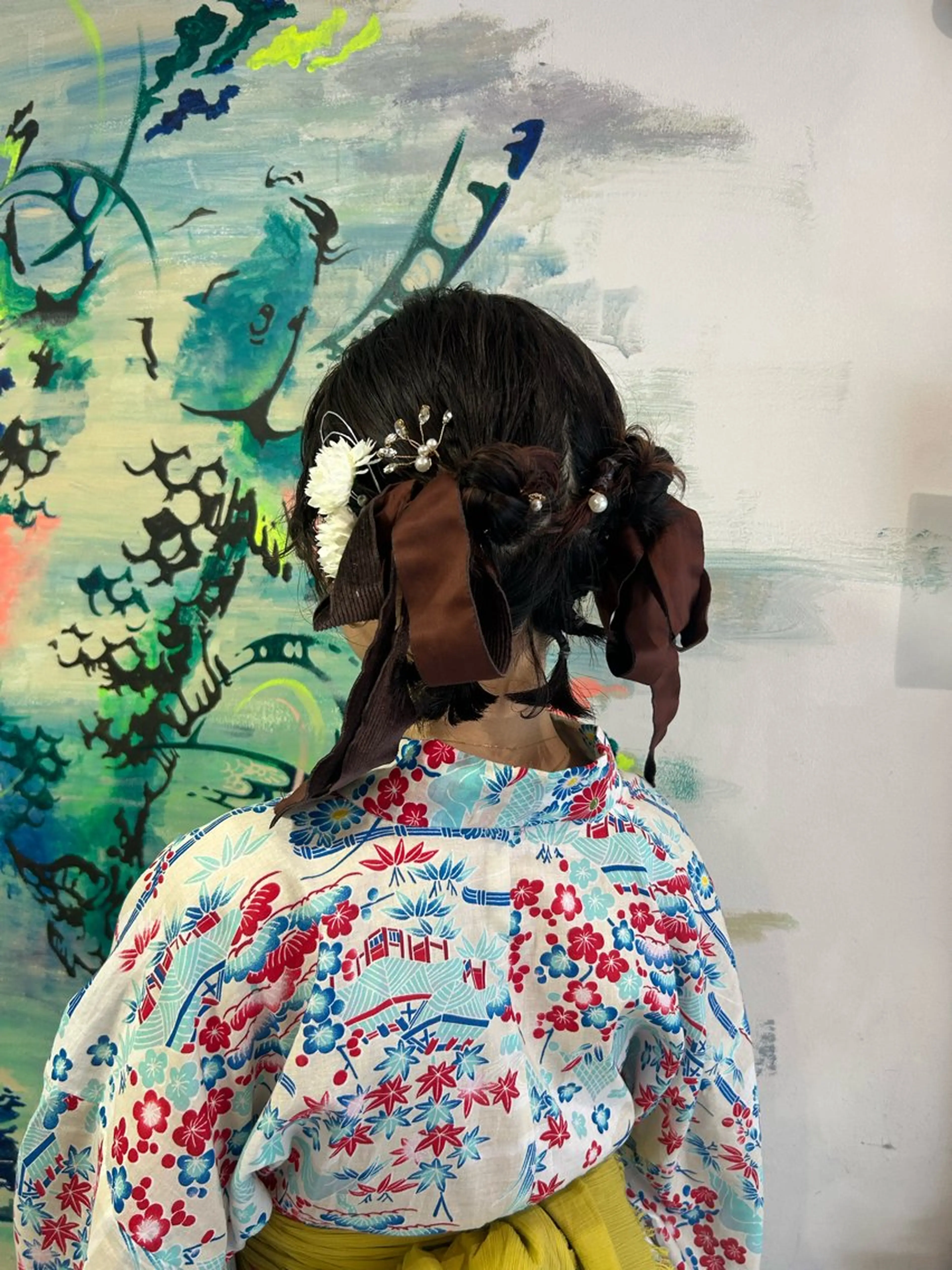 ショート 浴衣 ヘアセット 🤎指名No.1ハイ トーン🤎日向花🤎のヘアスタイル