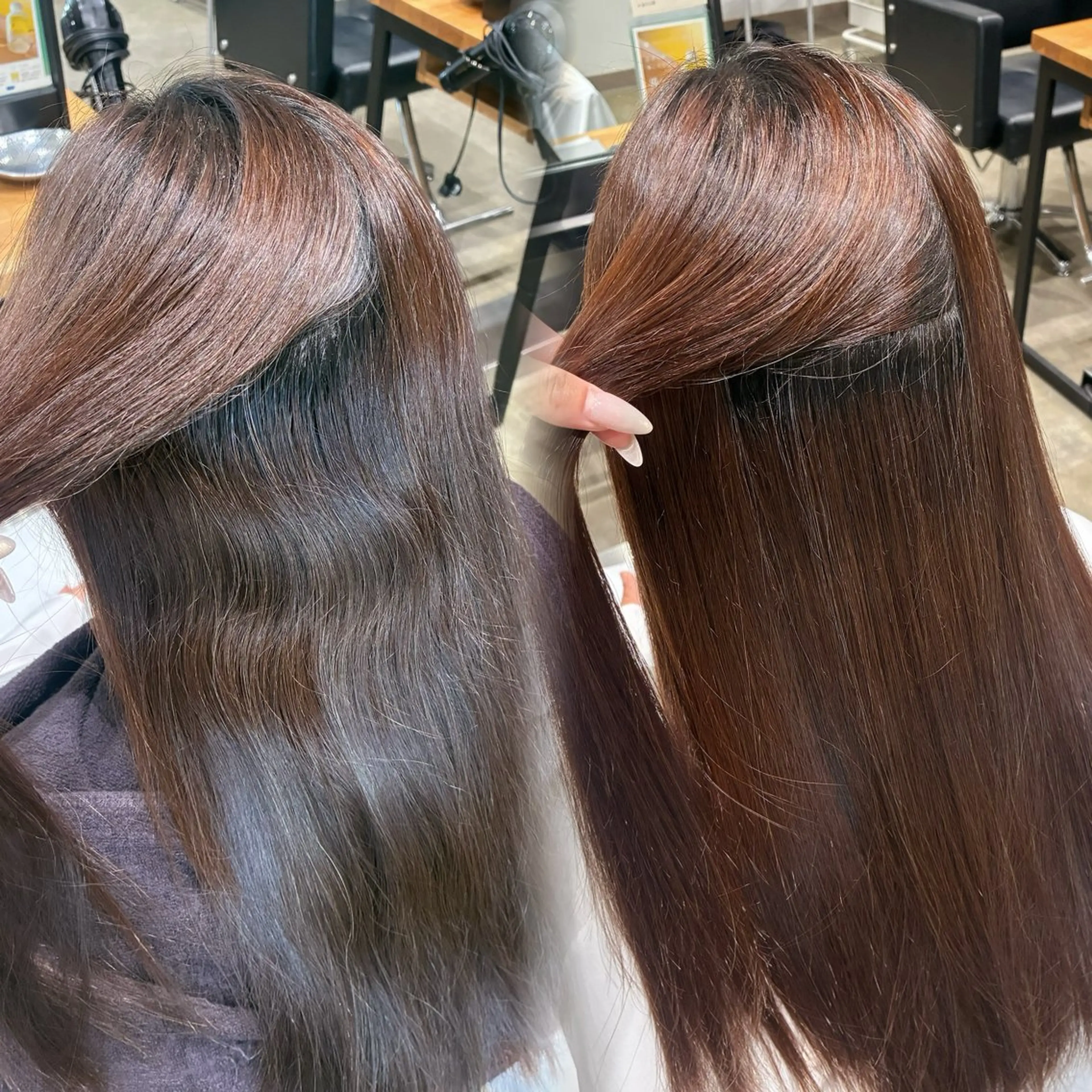 ロング 縮毛矯正 中谷 美月のヘアスタイル