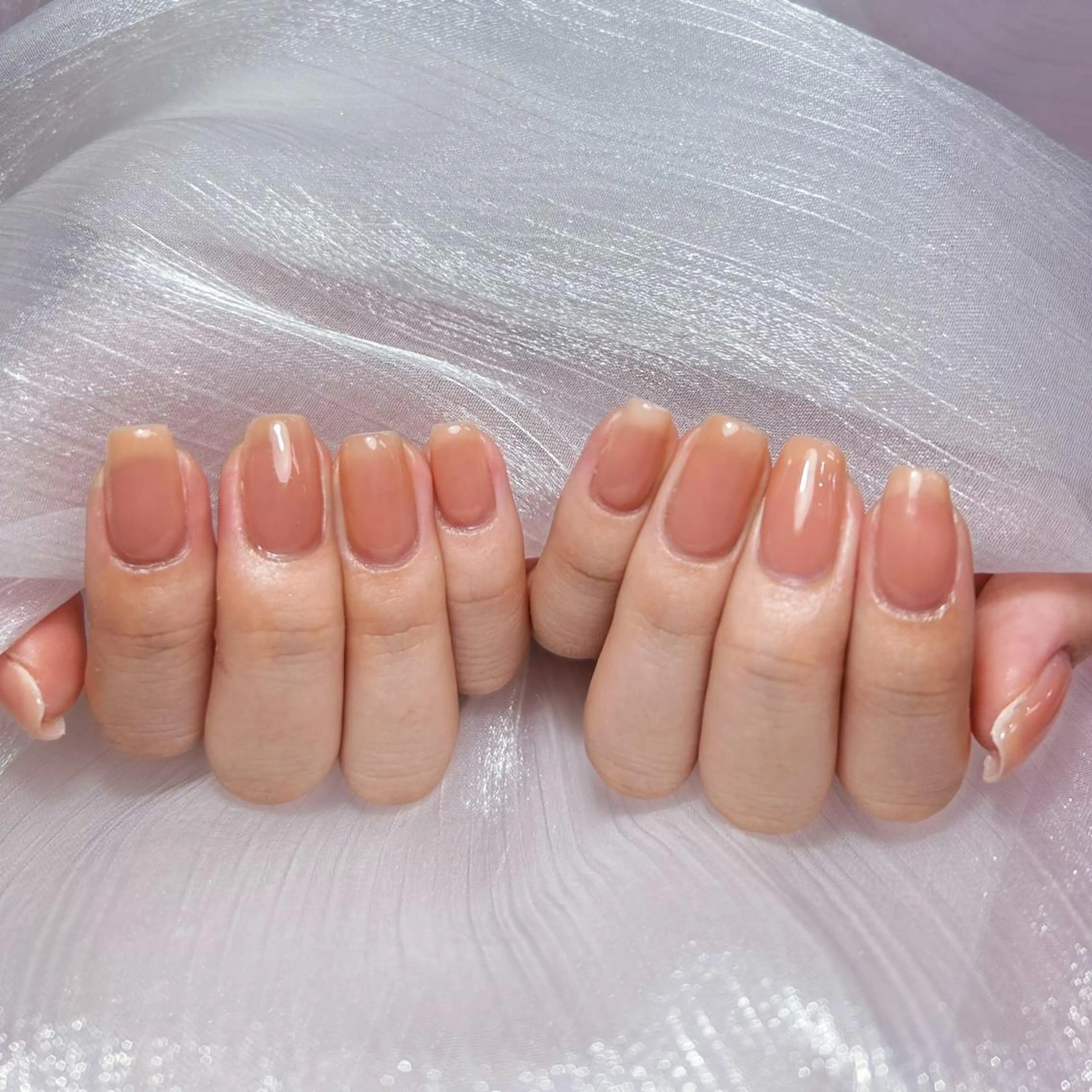 ネイル アートネイル オーロラネイル ガーリー キラキラネイル 韓国ネイル ハンドネイル Leah 💅のネイルデザイン