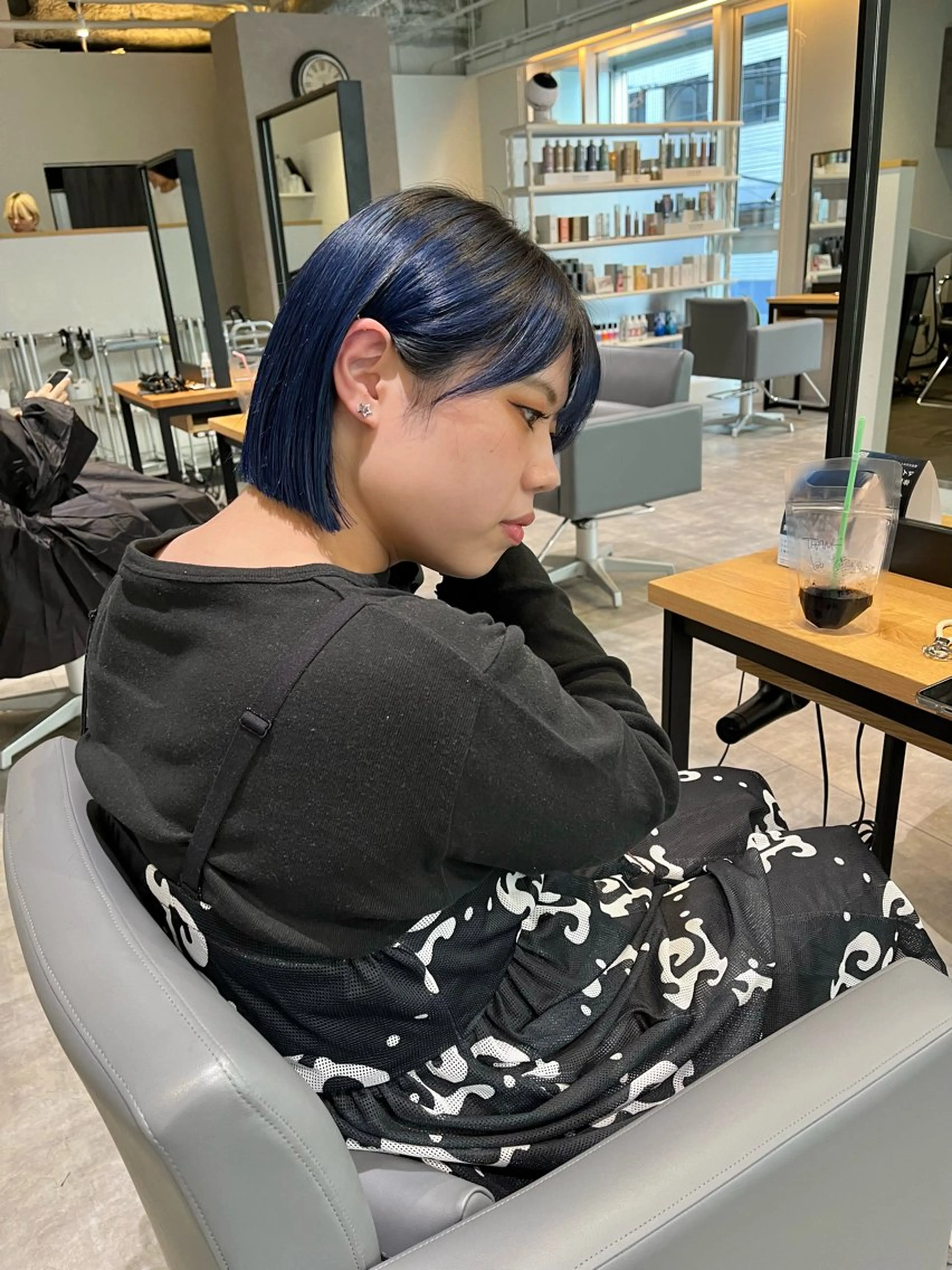 ショート カラー ブルーカラー ボブ カット ヘアカラー ショート/パーマ/ カラー/FUKOのヘアスタイル