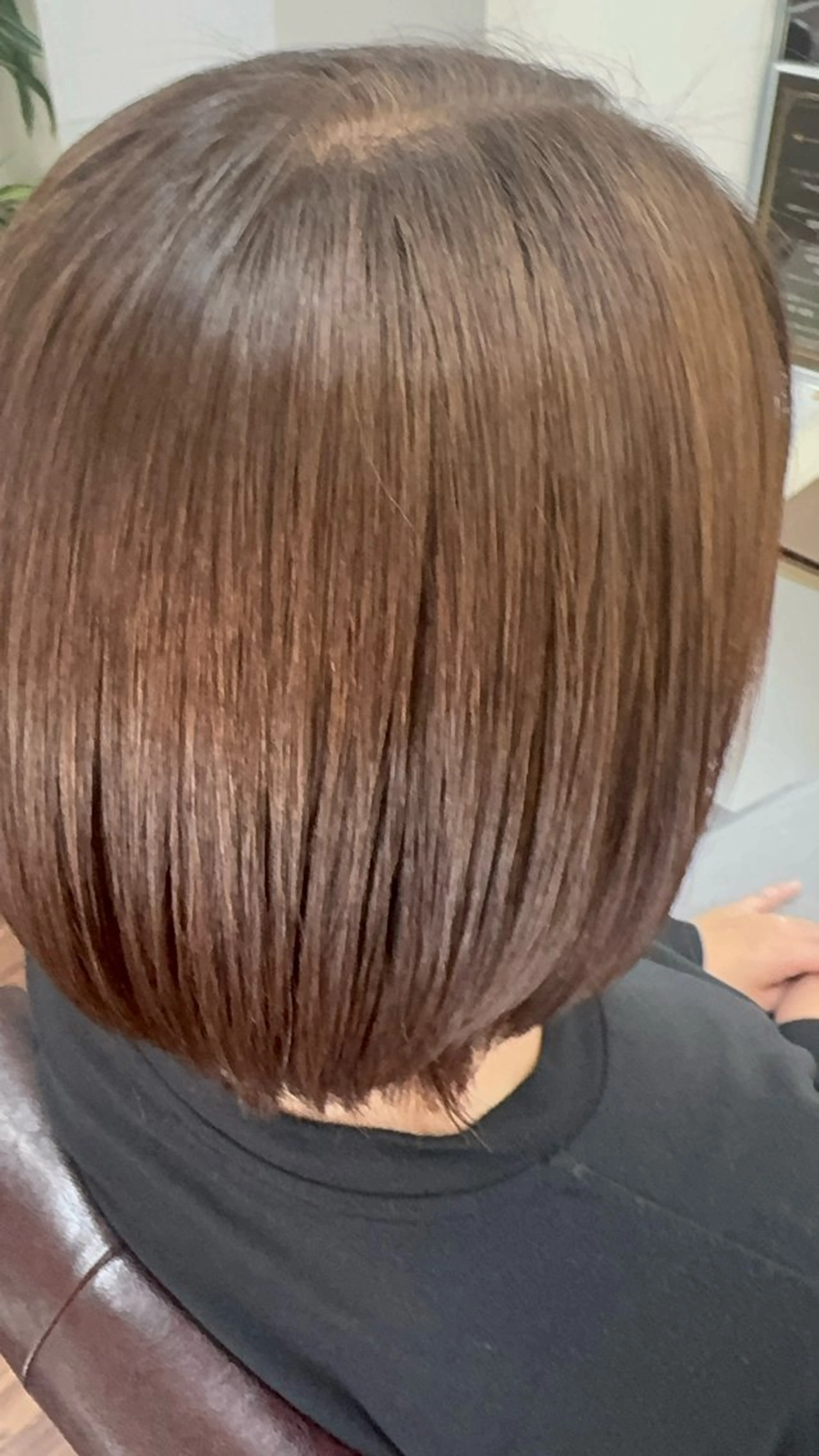 ミディアム ヘアカラー トリートメント 安井 友紀子のヘアスタイル