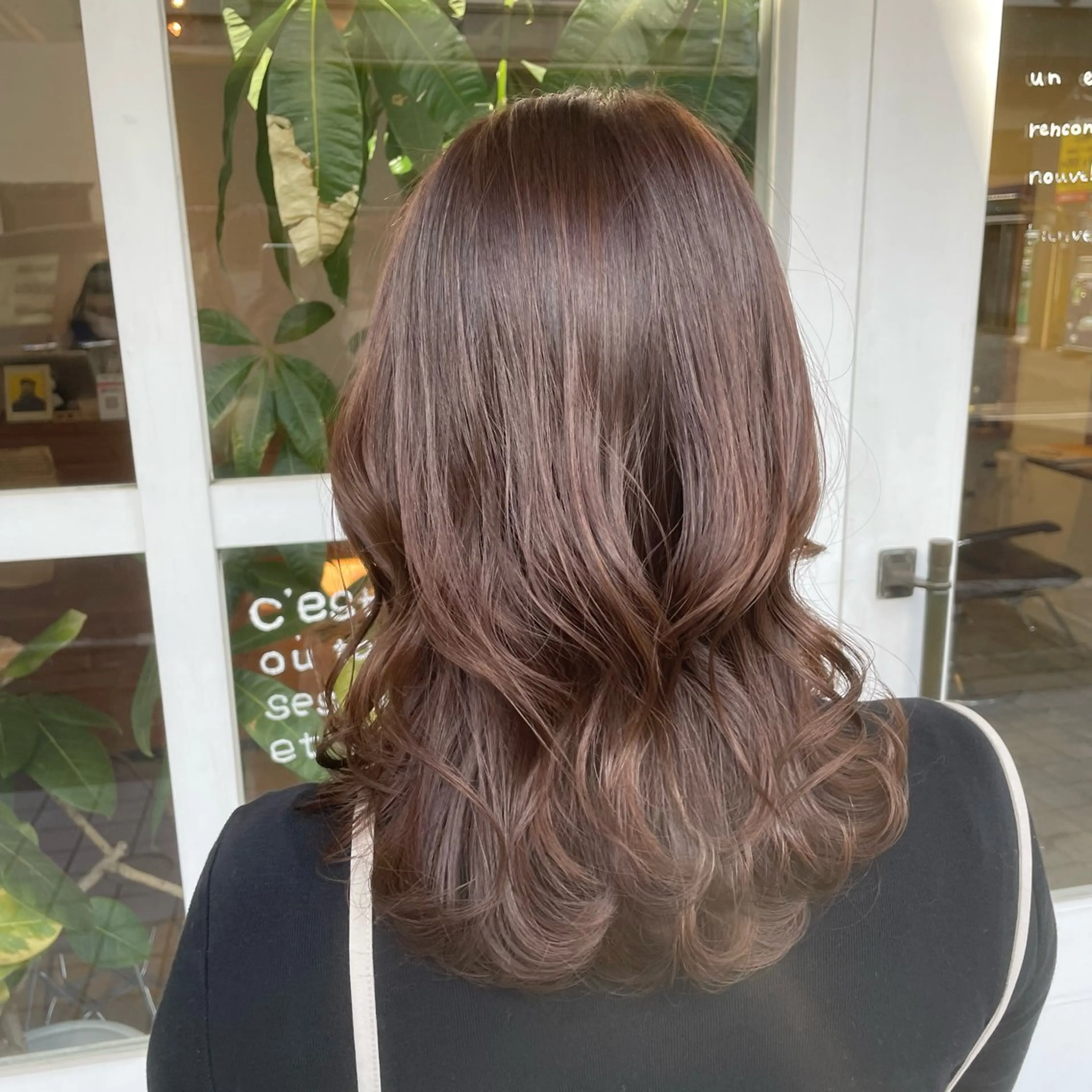 ミディアム カラー ヘアアレンジ ヘアカラー 大塚 陽彩のヘアスタイル