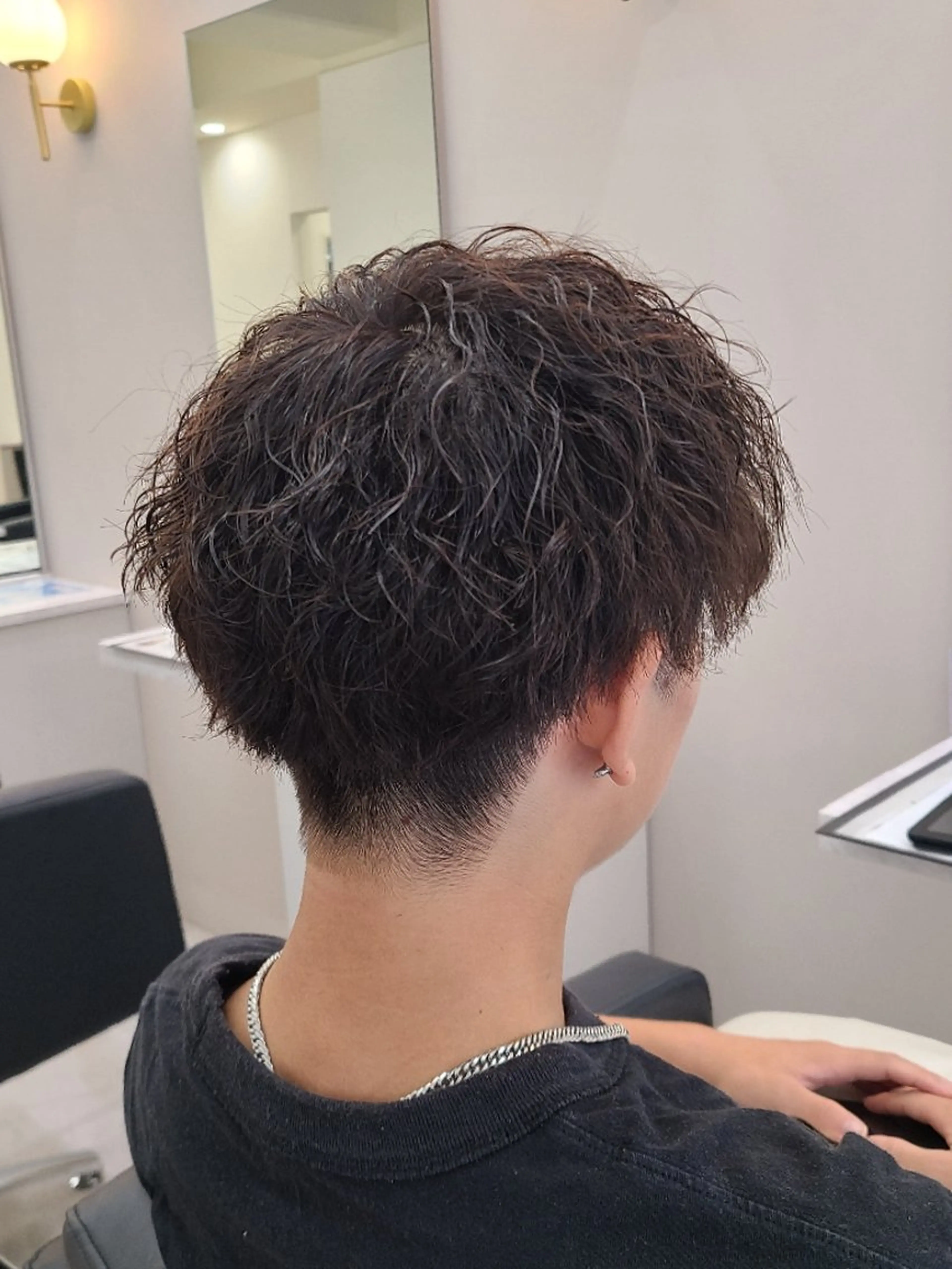 メンズ パーマ カット パーマ 桐島 令奈のヘアスタイル