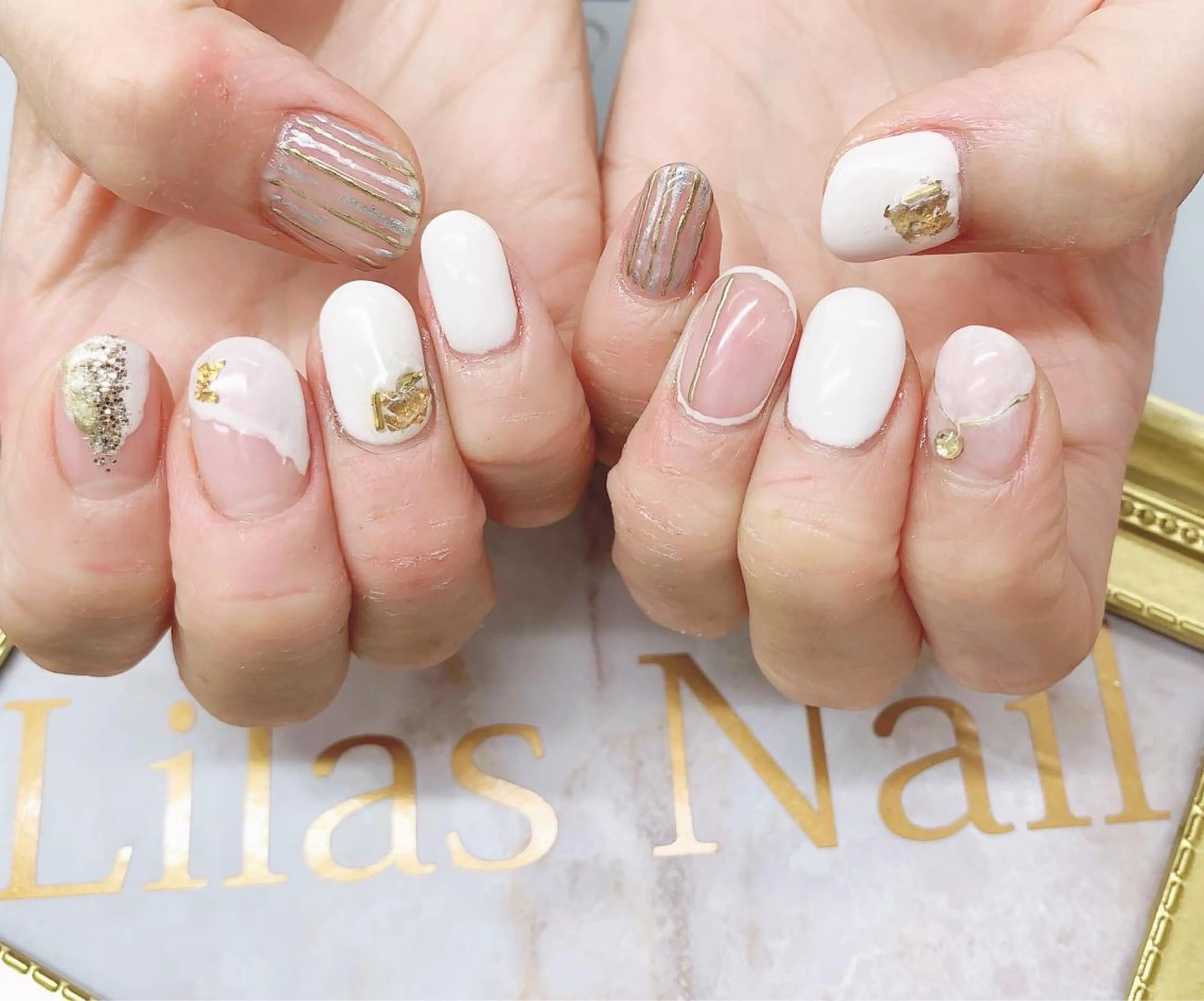 ネイル クリアネイル ジェルネイル ハードジェル ロングネイル ニュアンスネイル Lilas Nailのネイルデザイン