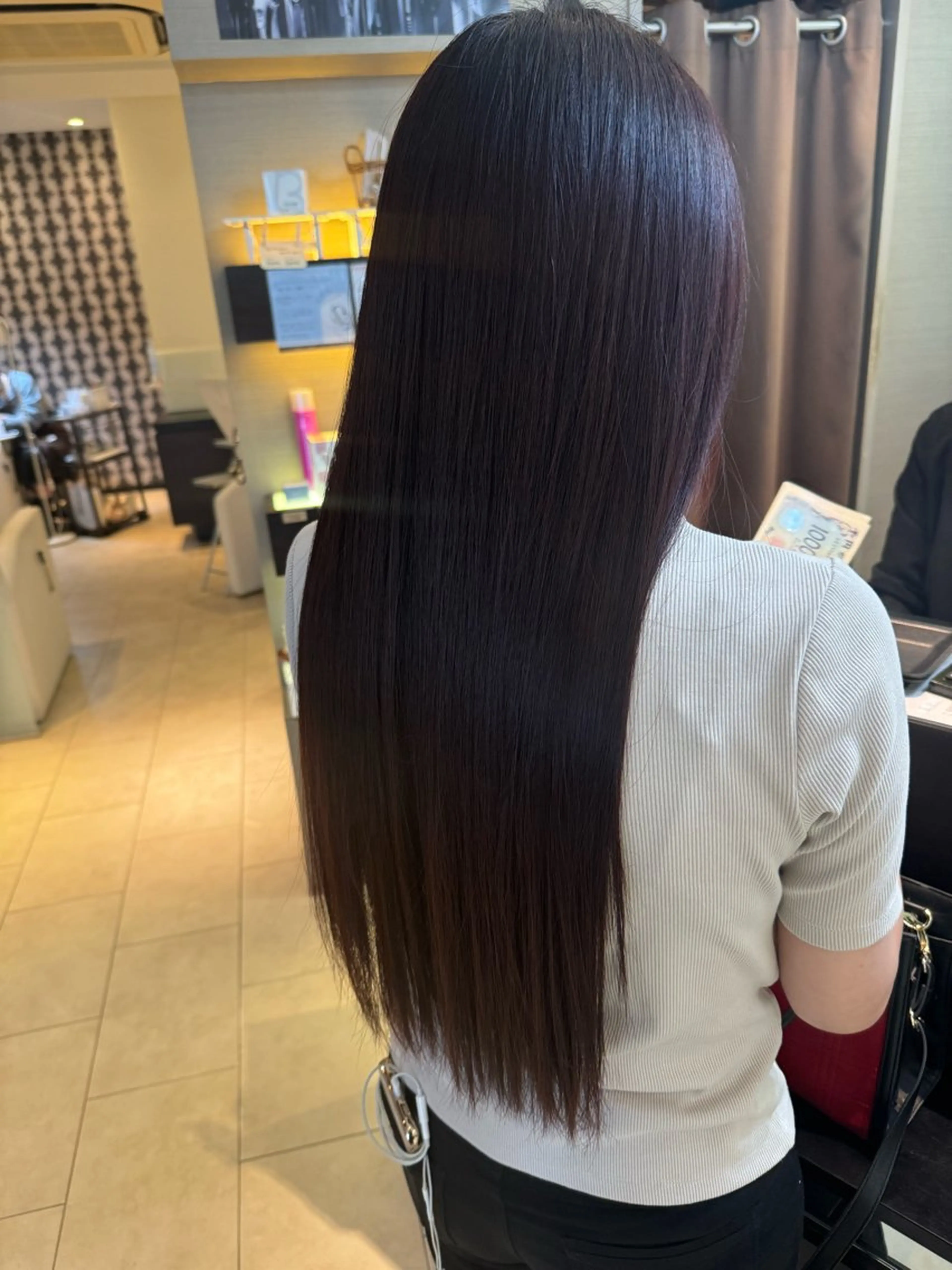 セミロング 🍒暖色カラー🍒 ✨髪質改善✨西村亜弥のヘアスタイル