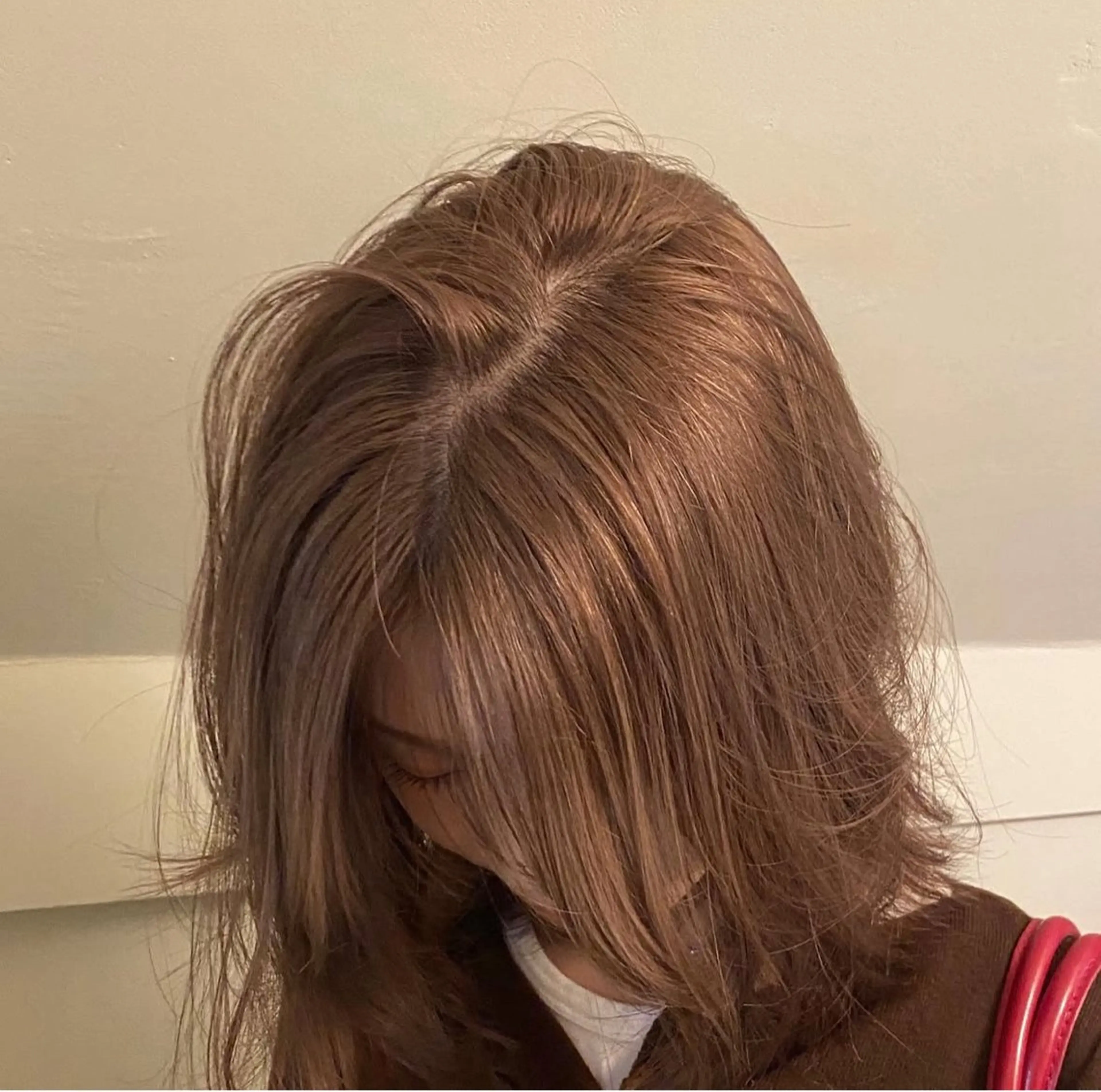 ミディアム カラー カット ヘアカラー トリートメント 森田遥奈/透明感カラ ー/似合わせカットのヘアスタイル