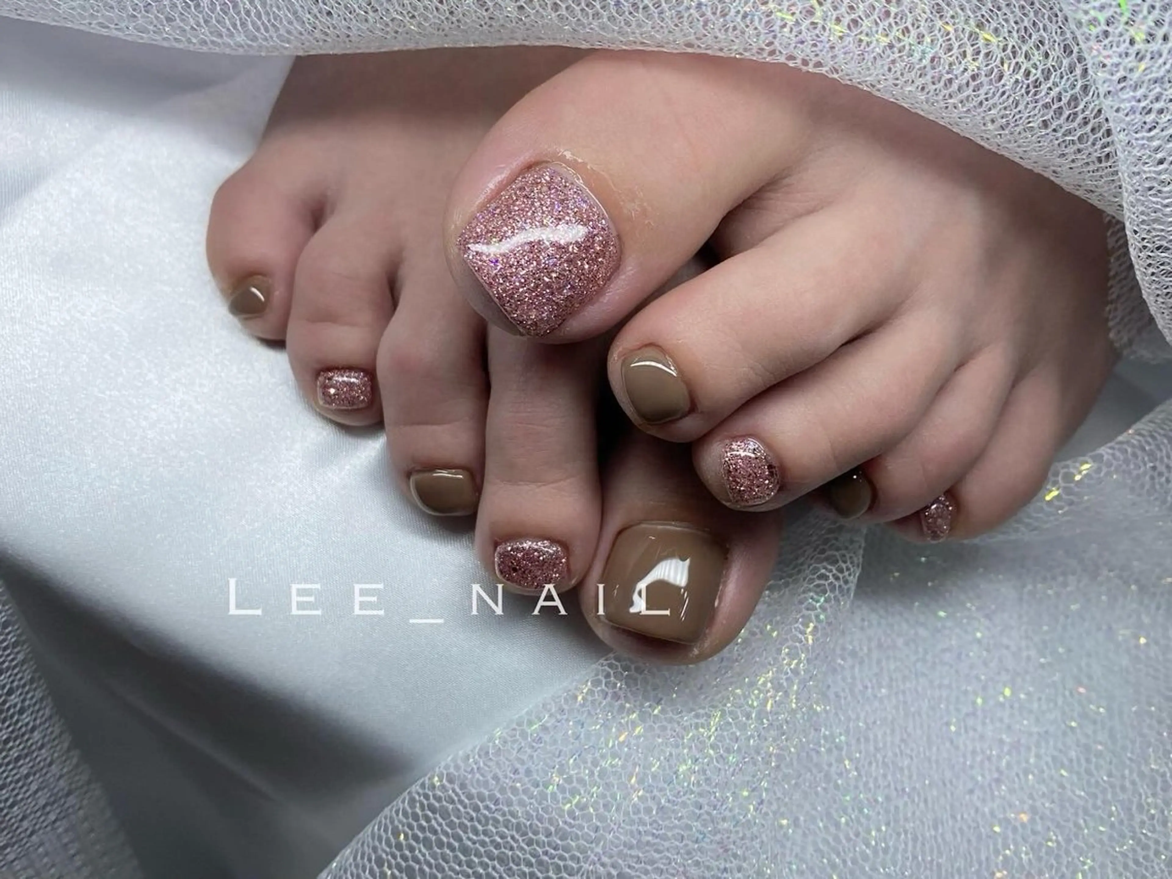 ネイル フットネイル ワンカラーネイル フットネイル Lee_ nailのネイルデザイン