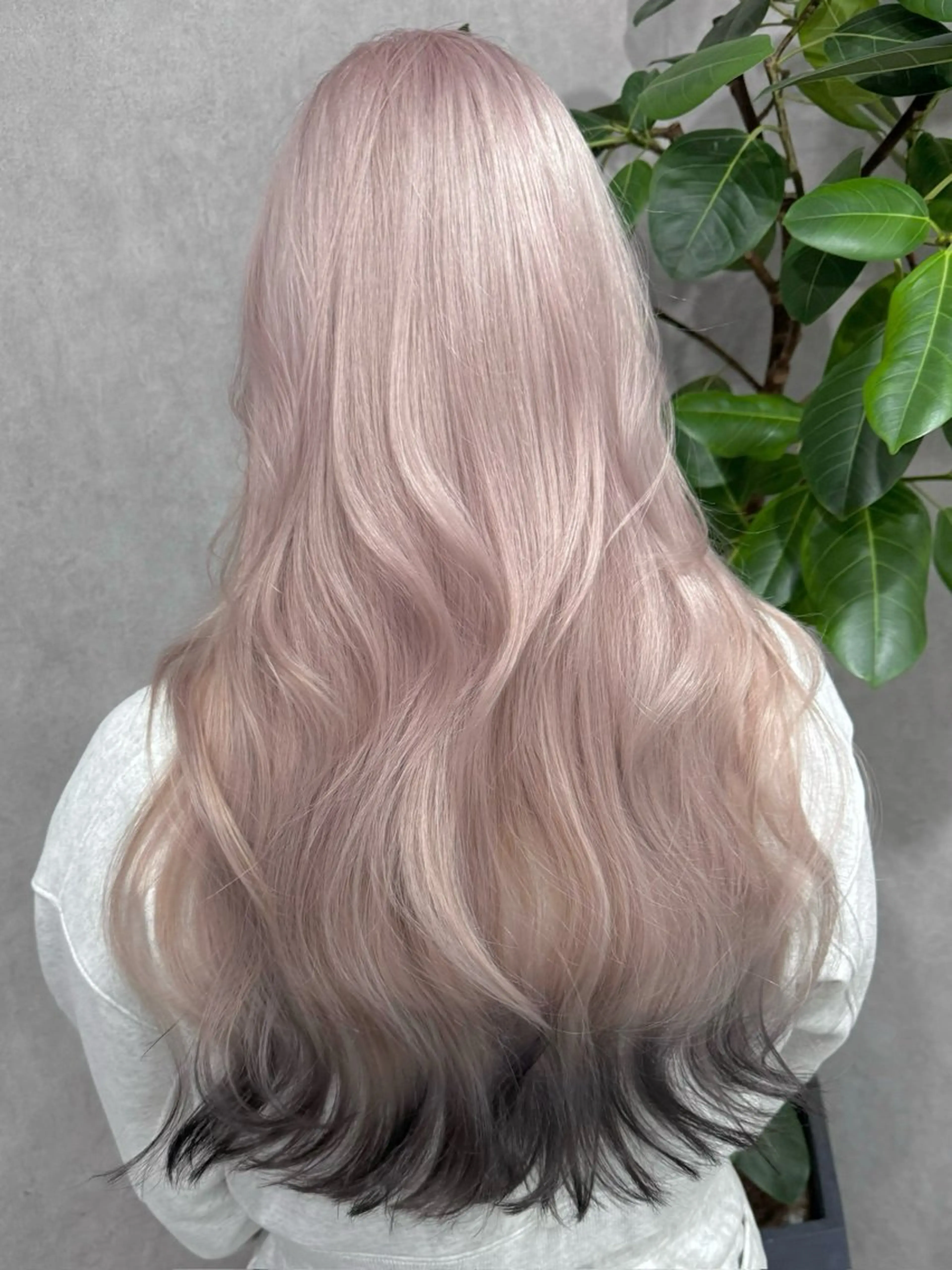 セミロング ヘアカラー トリートメント 🎀ブリーチ/ エクステ/渋谷🎀のヘアスタイル