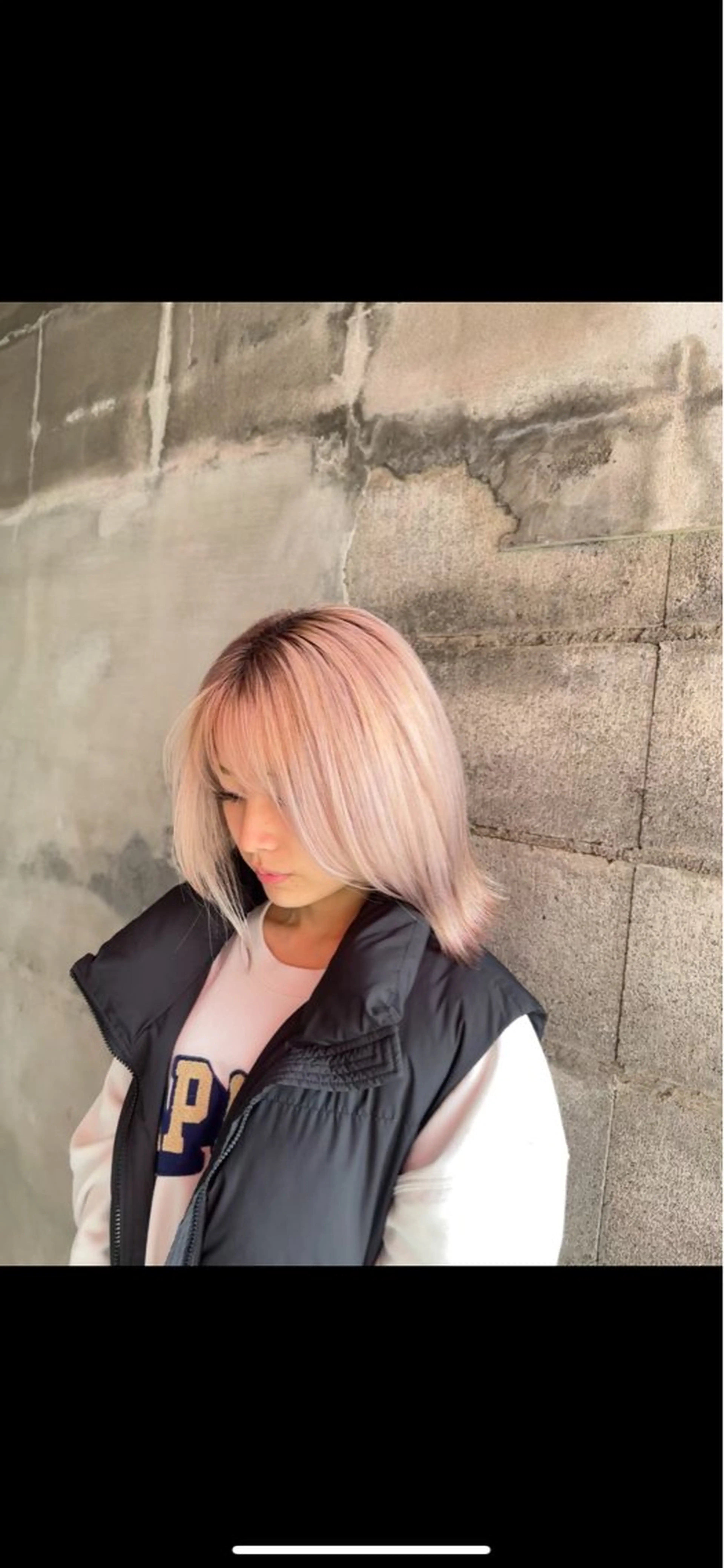 ミディアム カラー ブリーチ ヘアカラー エクステ/ハイトーン /レイヤーカットのヘアスタイル