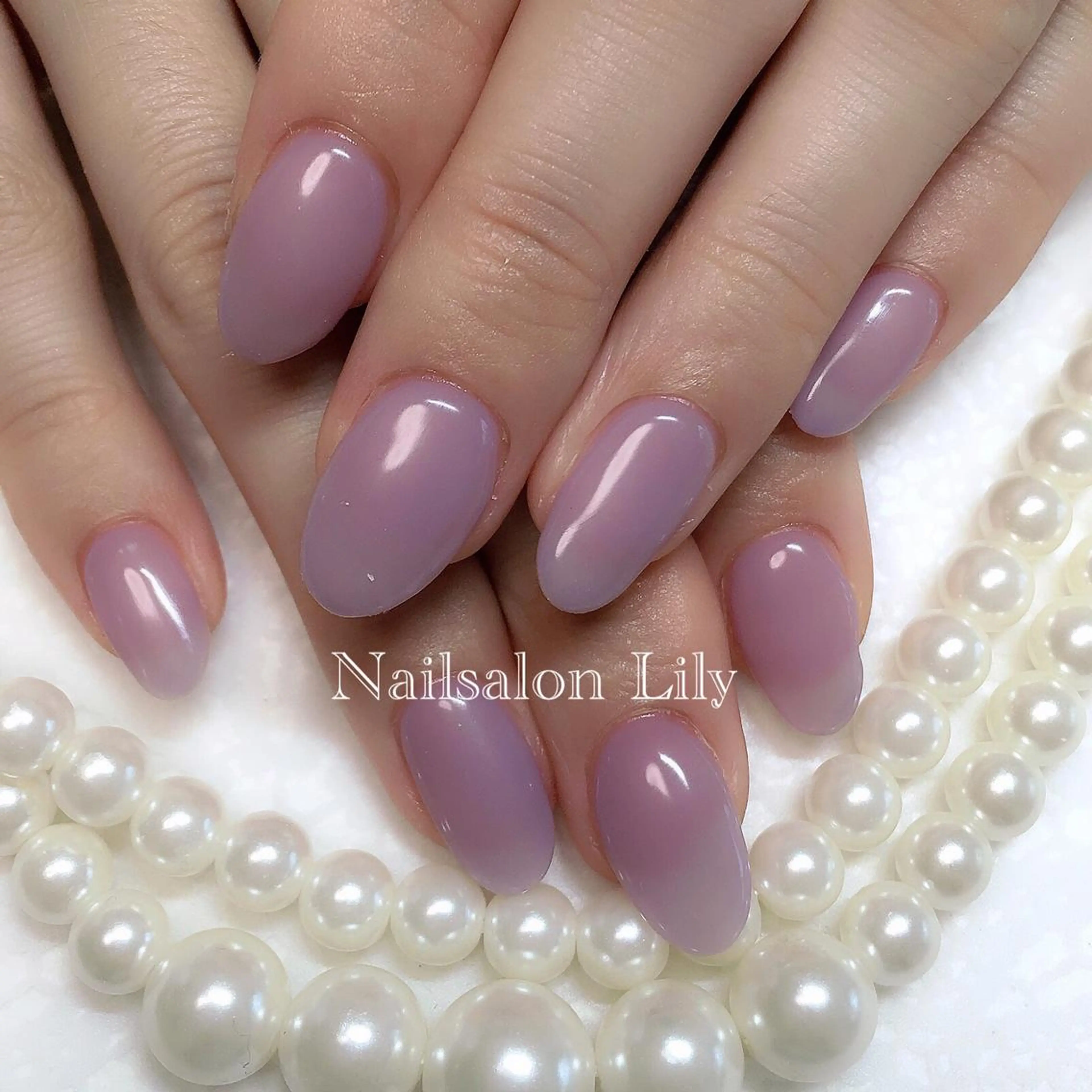 ネイル パープル Lily*nail 🌻Mii🌻のネイルデザイン