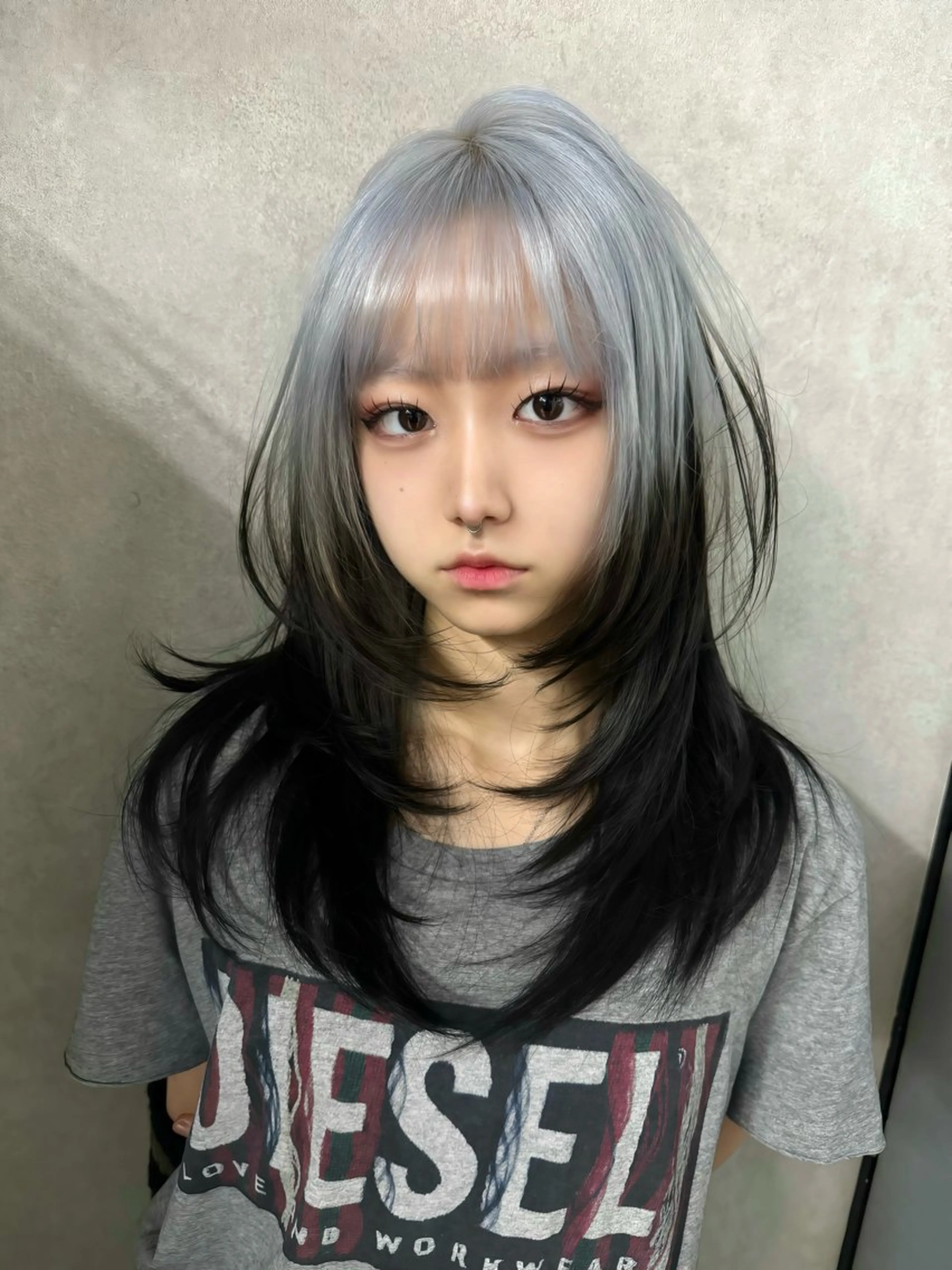 ロング デザインカラーウルフ 宙也のヘアスタイル