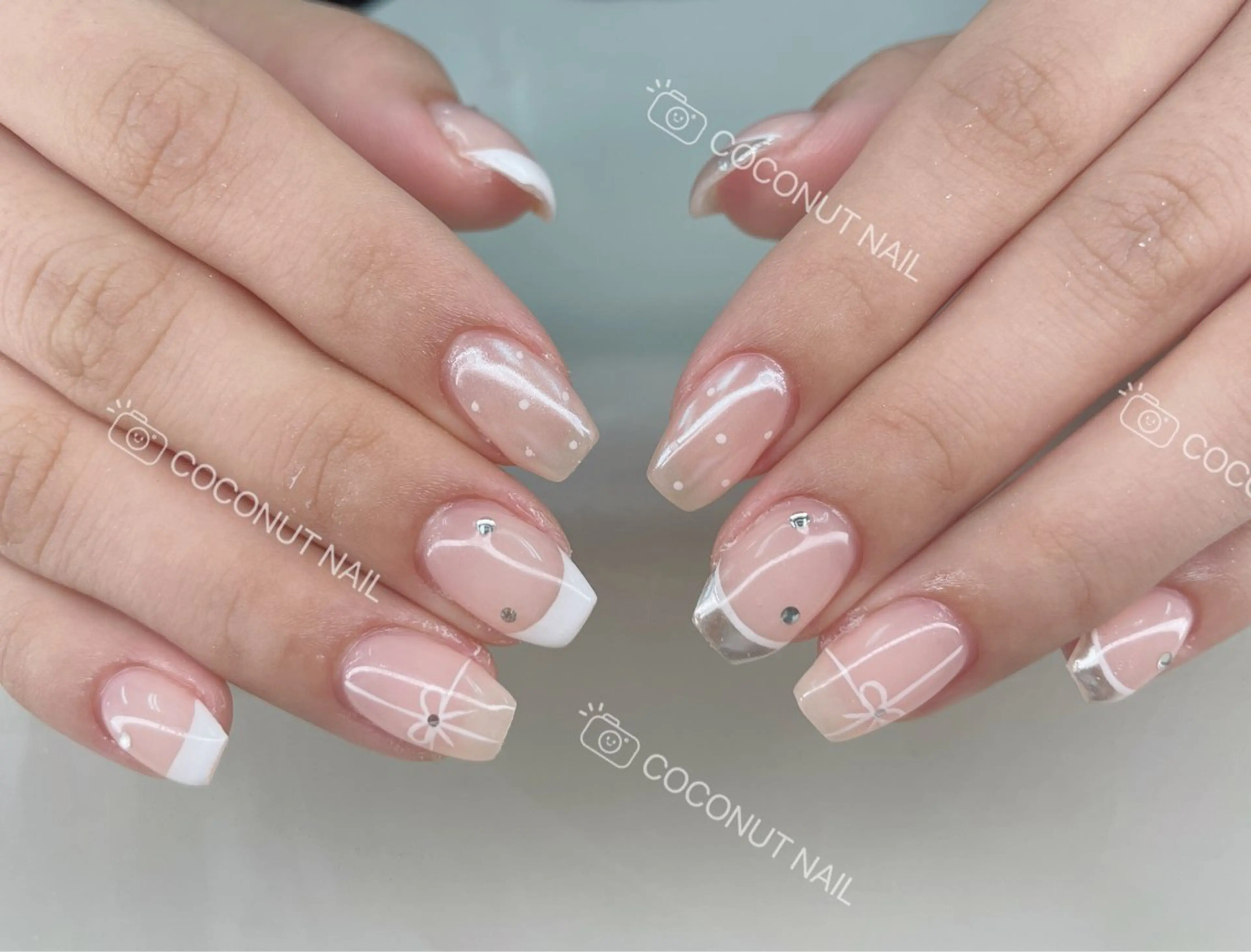 ネイル ハンドネイル 神田 ココナッツのネイルデザイン
