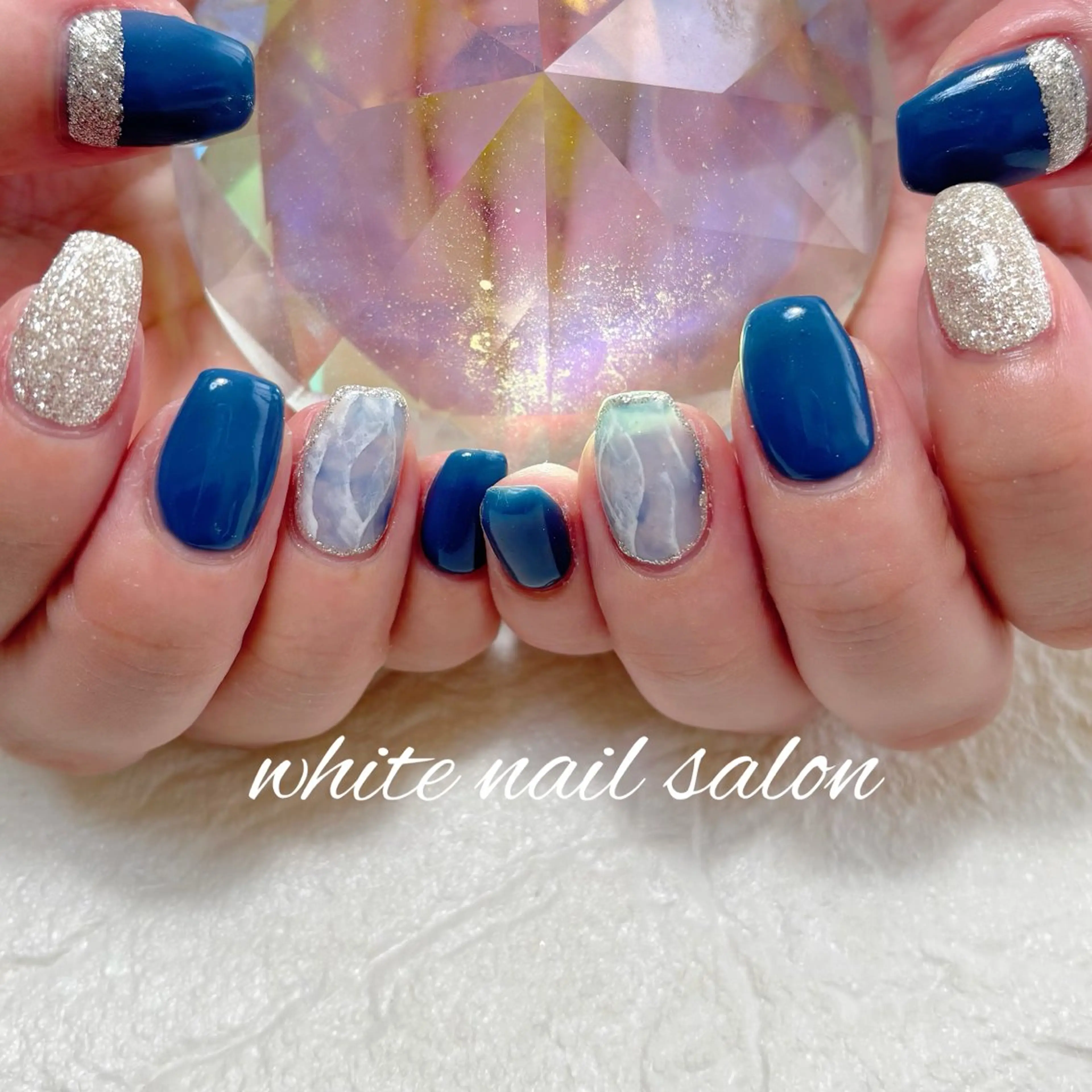 ネイル フットネイル ホワイト ハンドネイル white nail salonのネイルデザイン