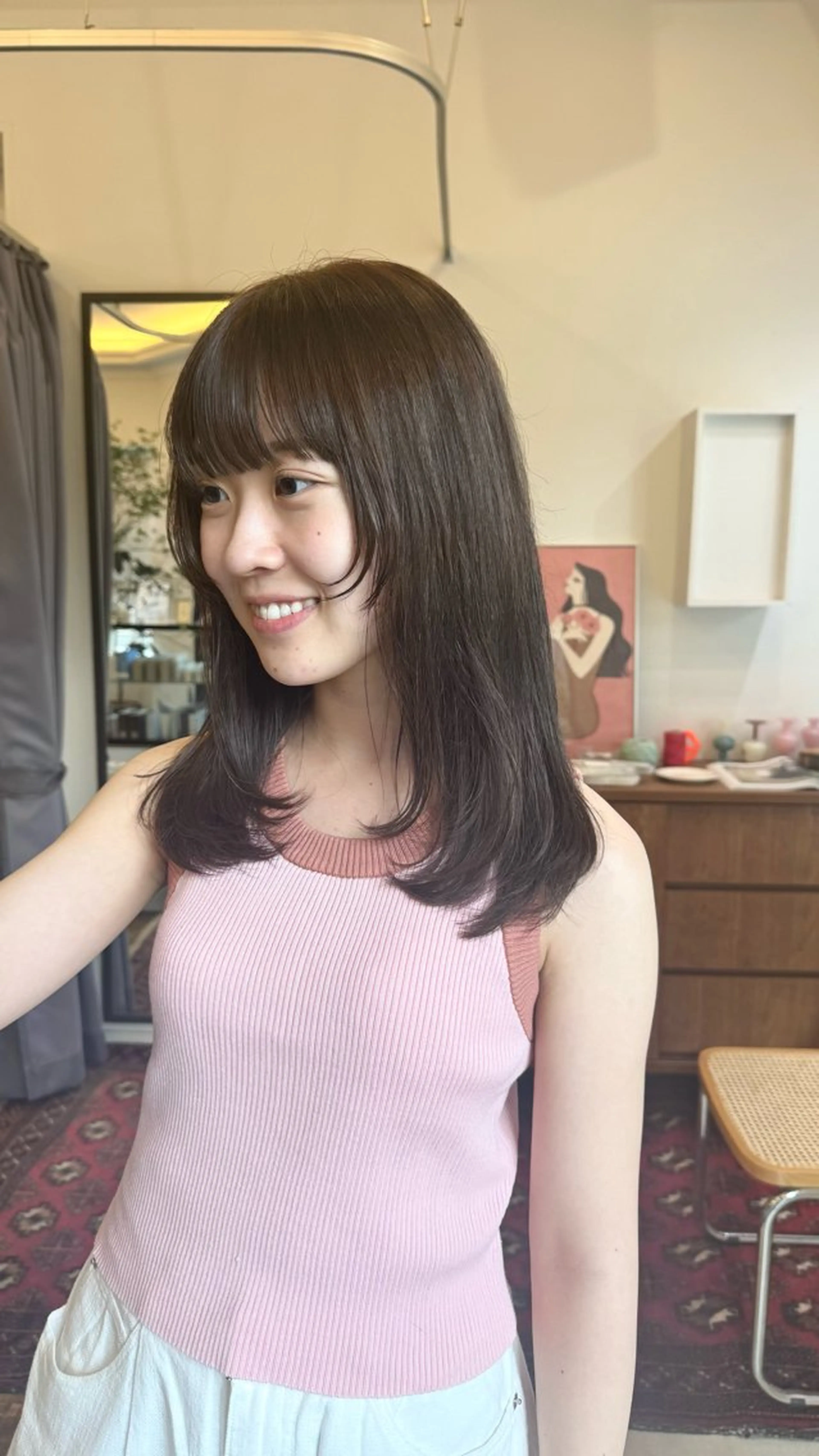 セミロング カラー オオタ ユキのヘアスタイル