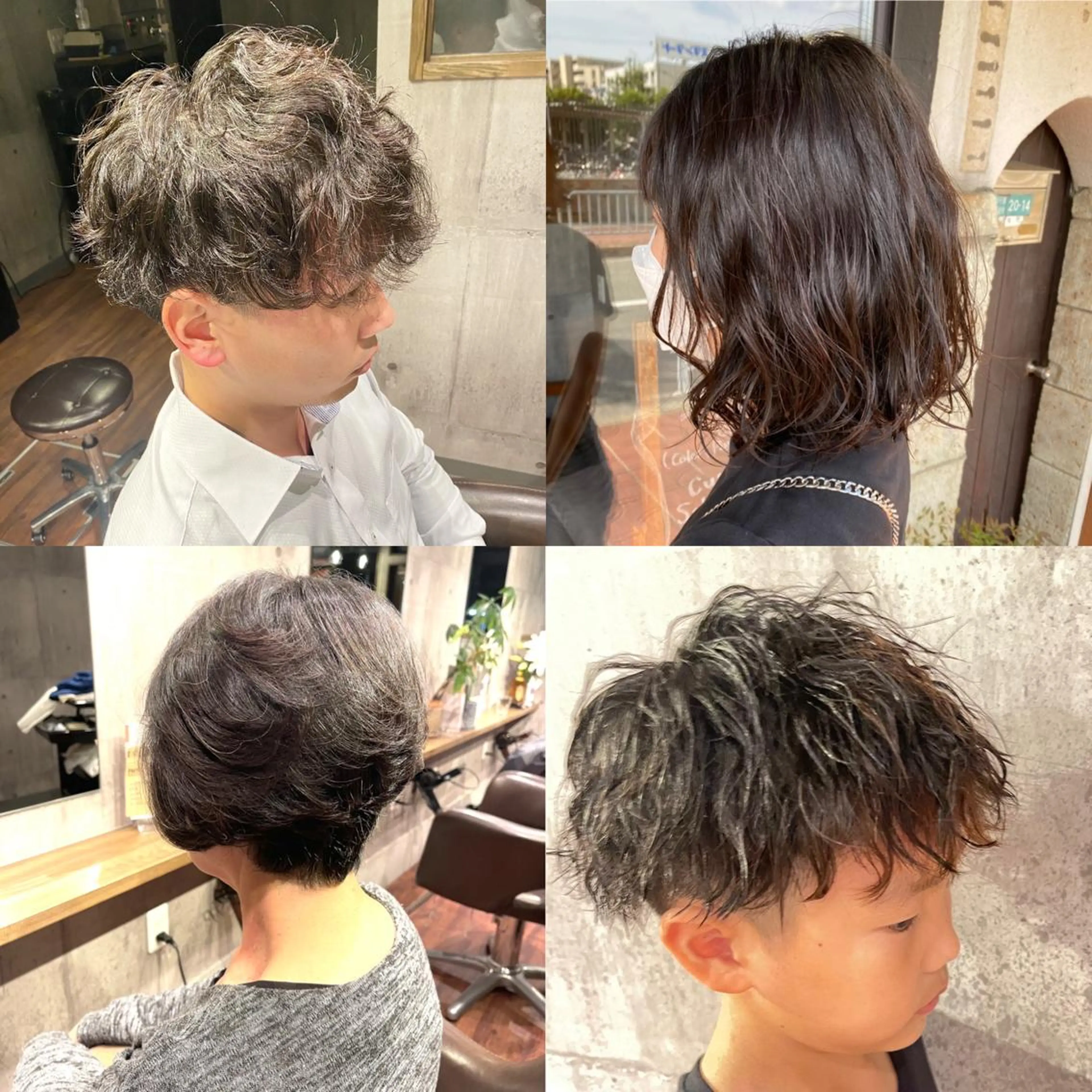 パーマ メンズ パーマ 中井 慧人のヘアスタイル