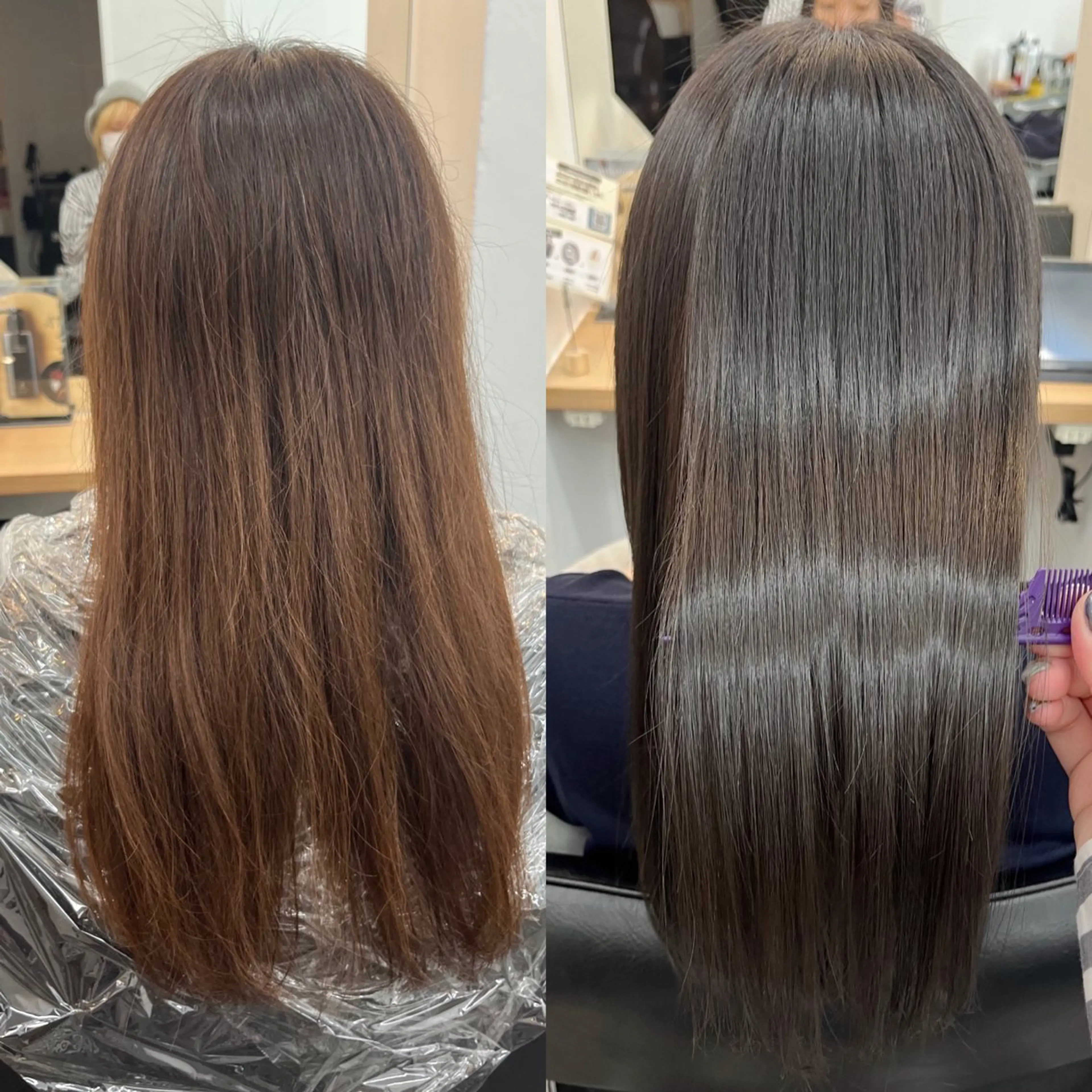 ロング カラー 黒髪 mai🐷髪質改善 🖤透ける暗髪🖤のヘアスタイル