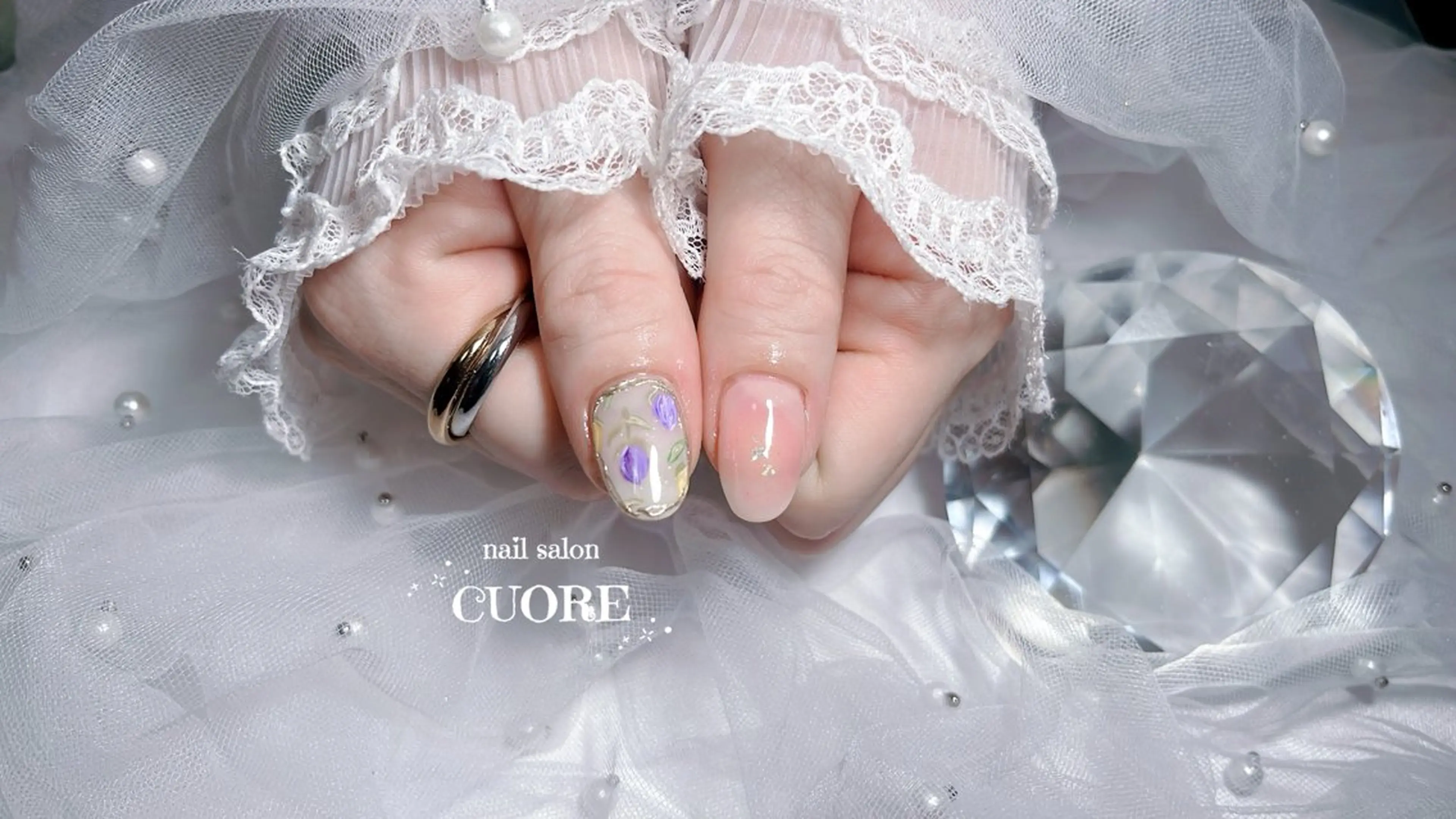 ネイル 春ネイル ハンドネイル nail salon CUOREのネイルデザイン