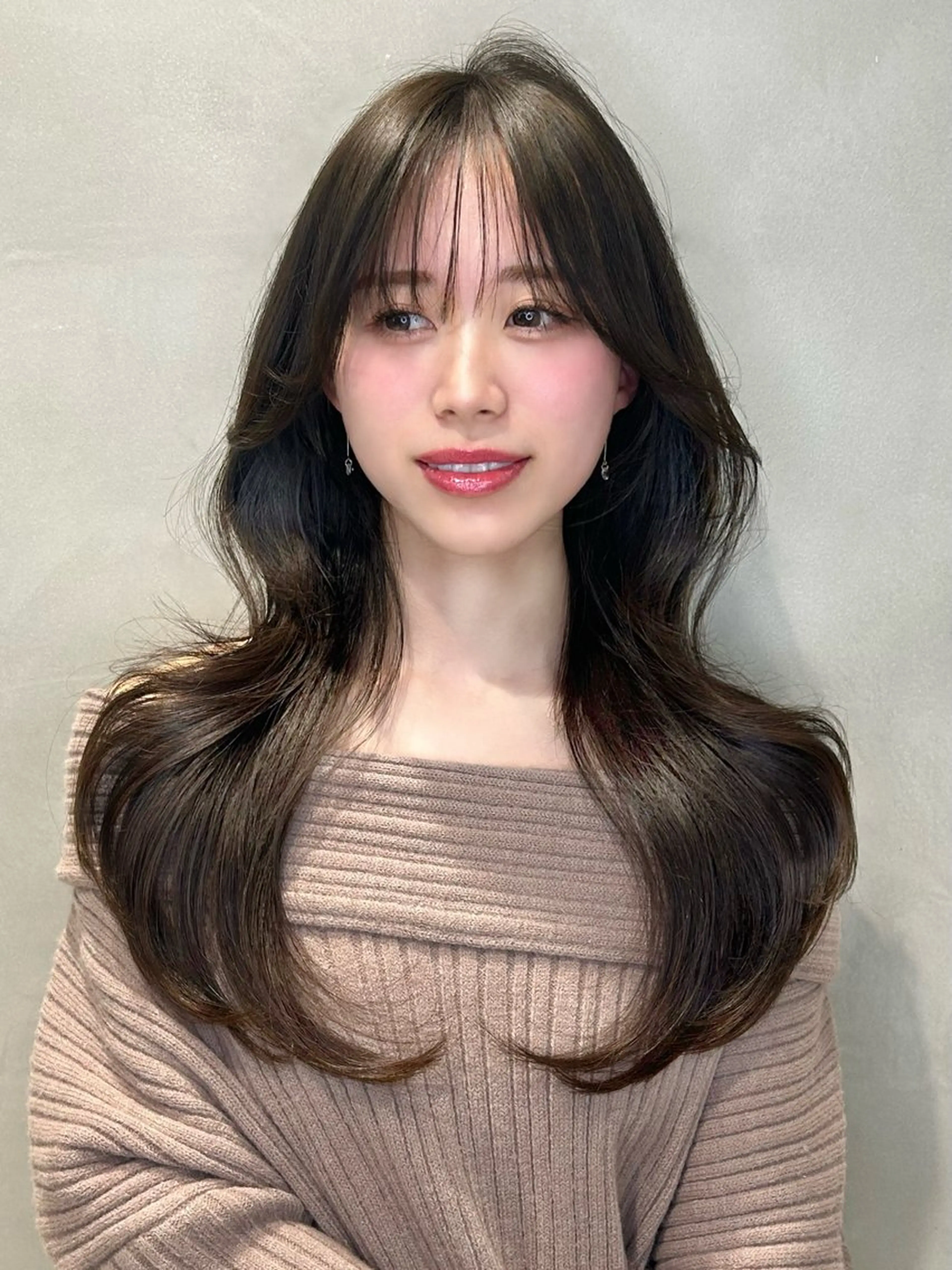 ロング カット ヘアカラー トリートメント 大宮韓国ハッシュ🪽 GLROWseriのヘアスタイル