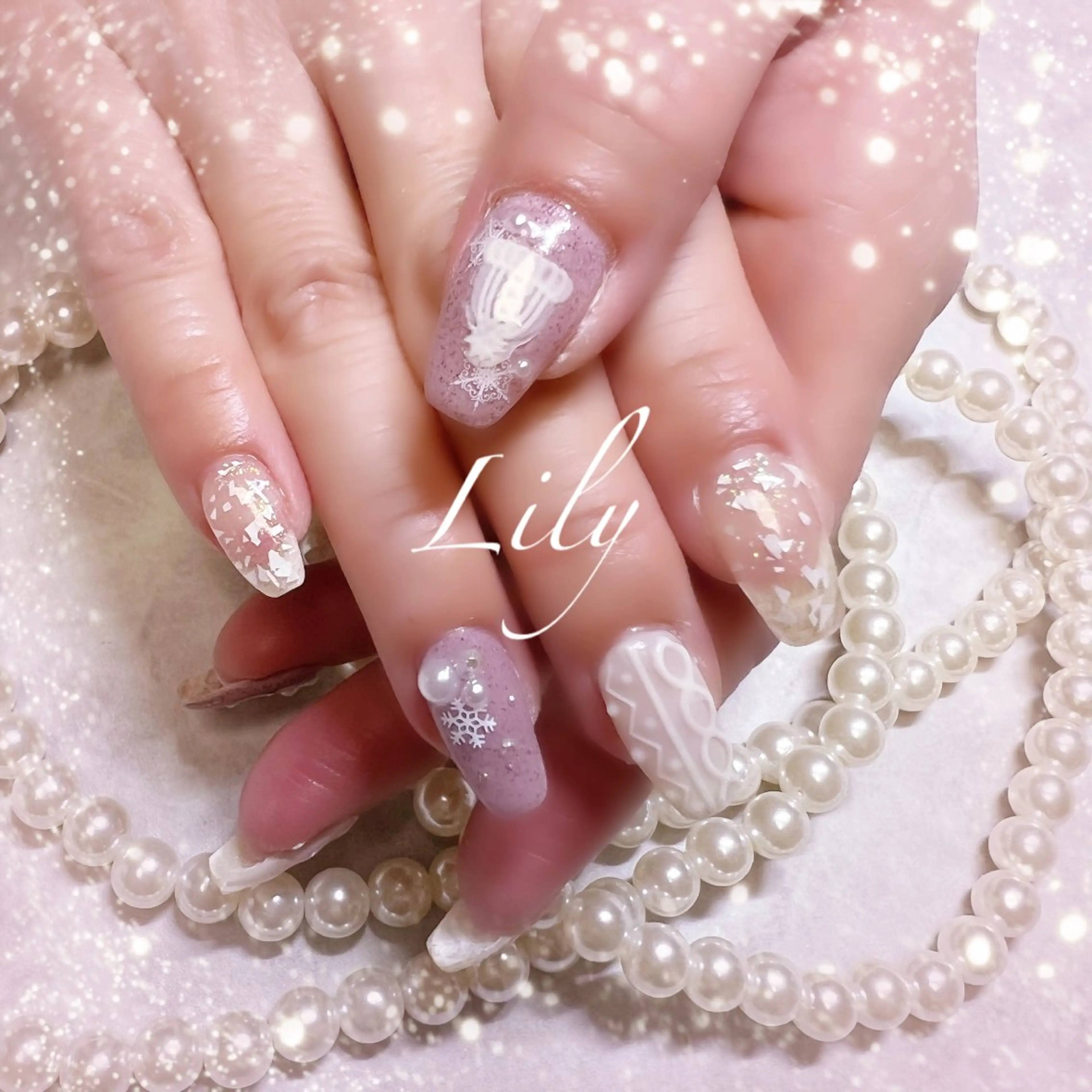 ネイル ハンドネイル Lily*nail 🌻Mii🌻のネイルデザイン