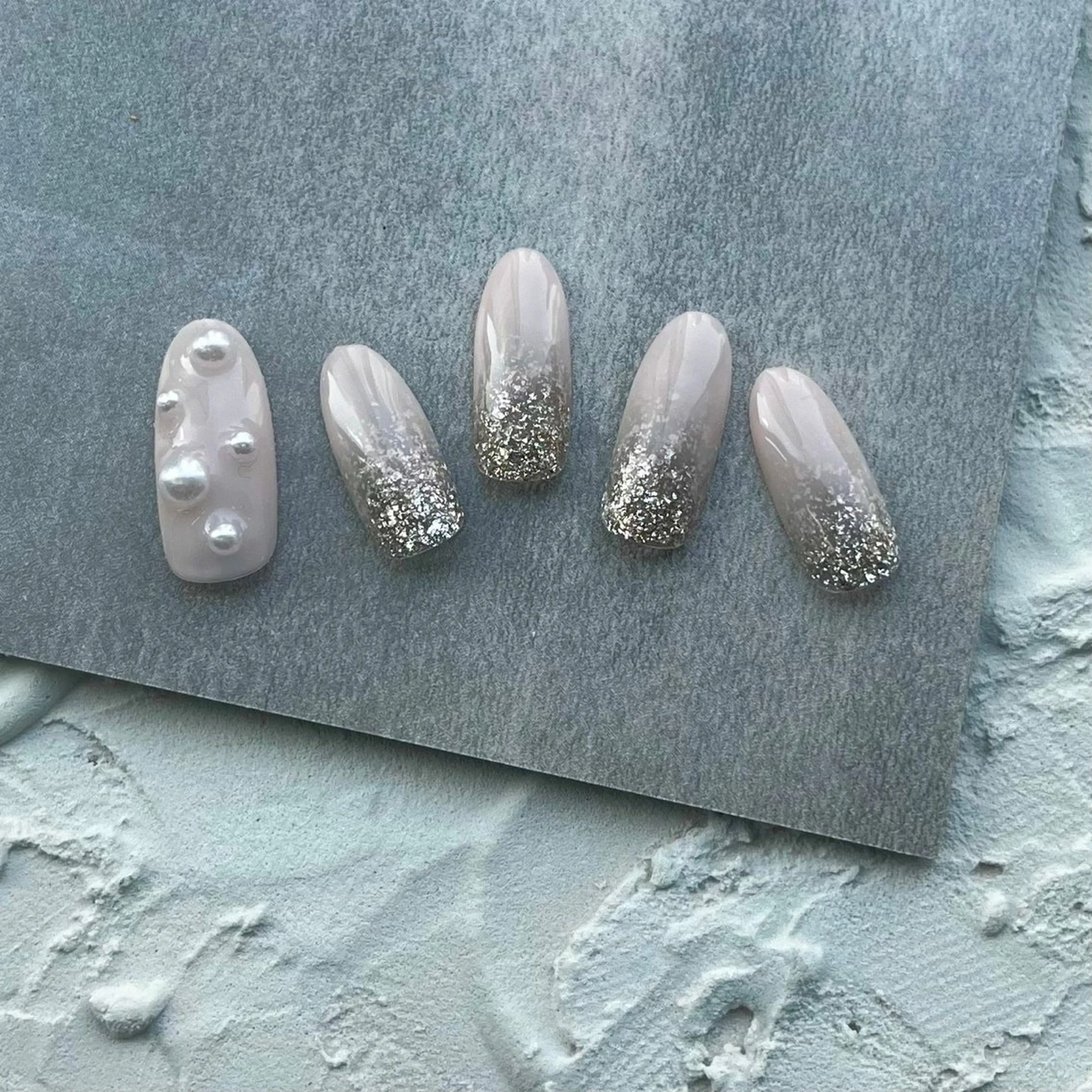 ネイル アートネイル シンプルネイル ネイルチップ ⭐︎休業中の練習⭐︎ JNA認定講師髙橋のネイルデザイン