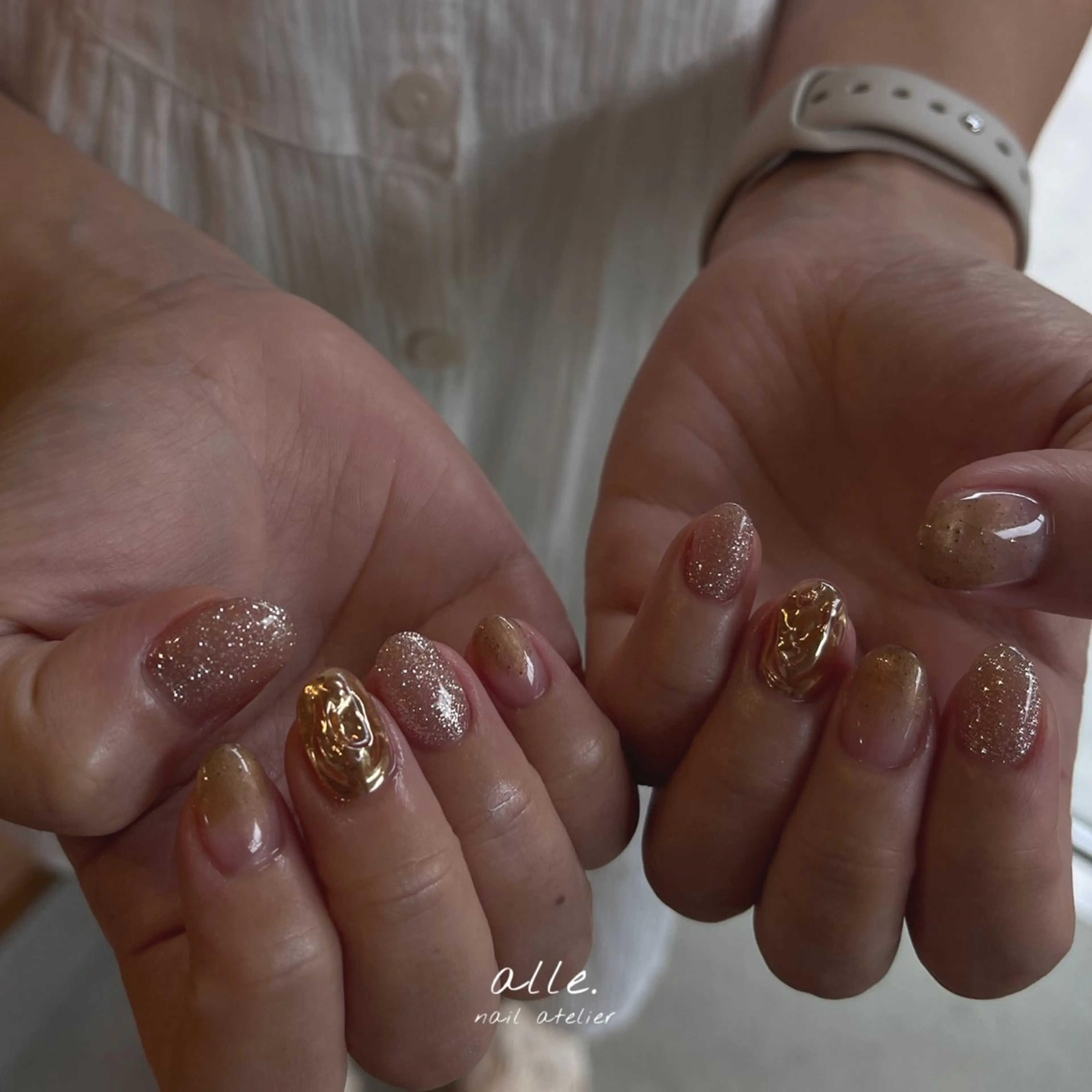 ネイル ハンドネイル atelier alle.のネイルデザイン