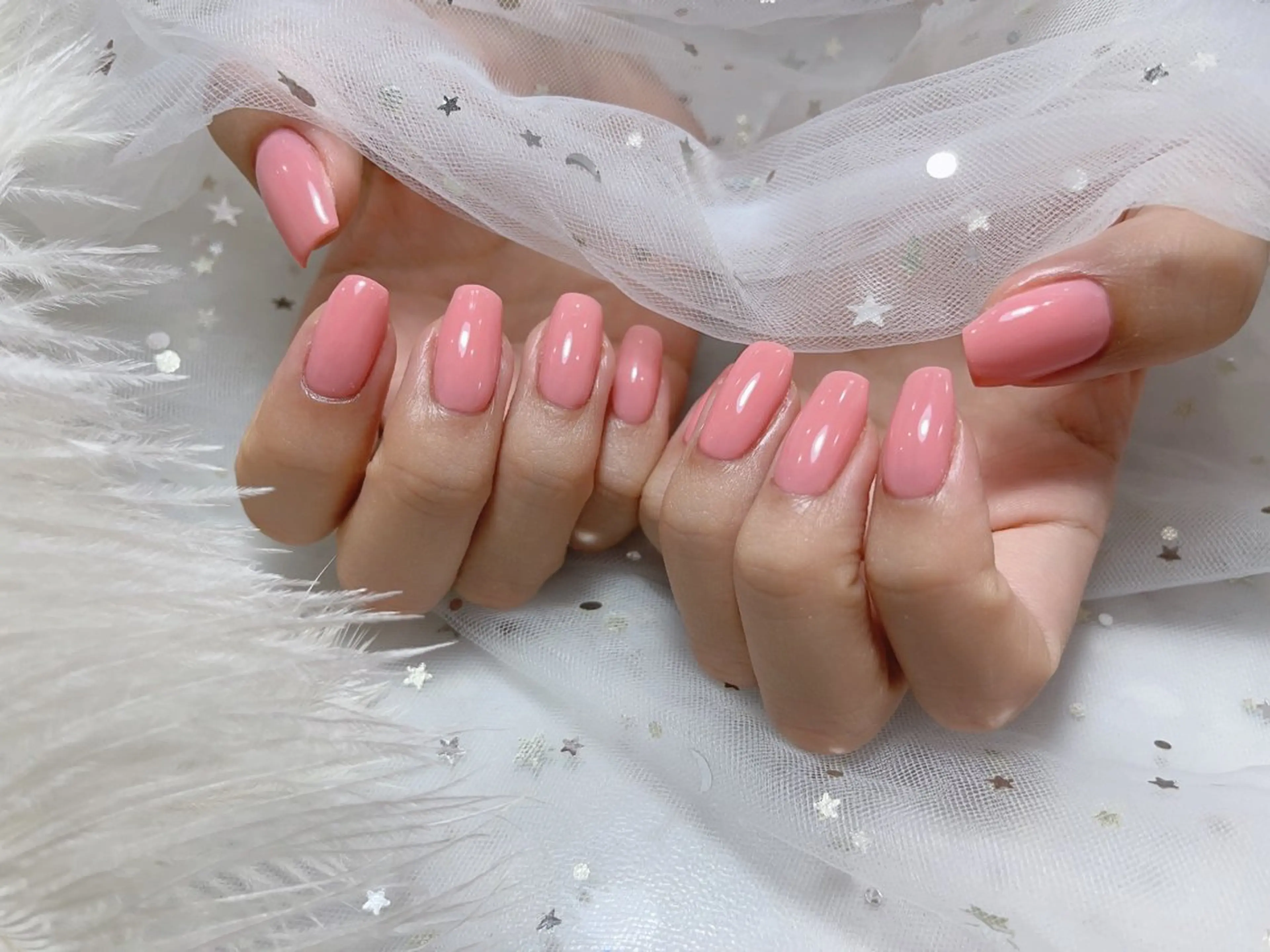 ネイル アートネイル フラッシュネイル フレンチネイル ガラスフレンチ グラデーション M2beauty Renaのネイルデザイン