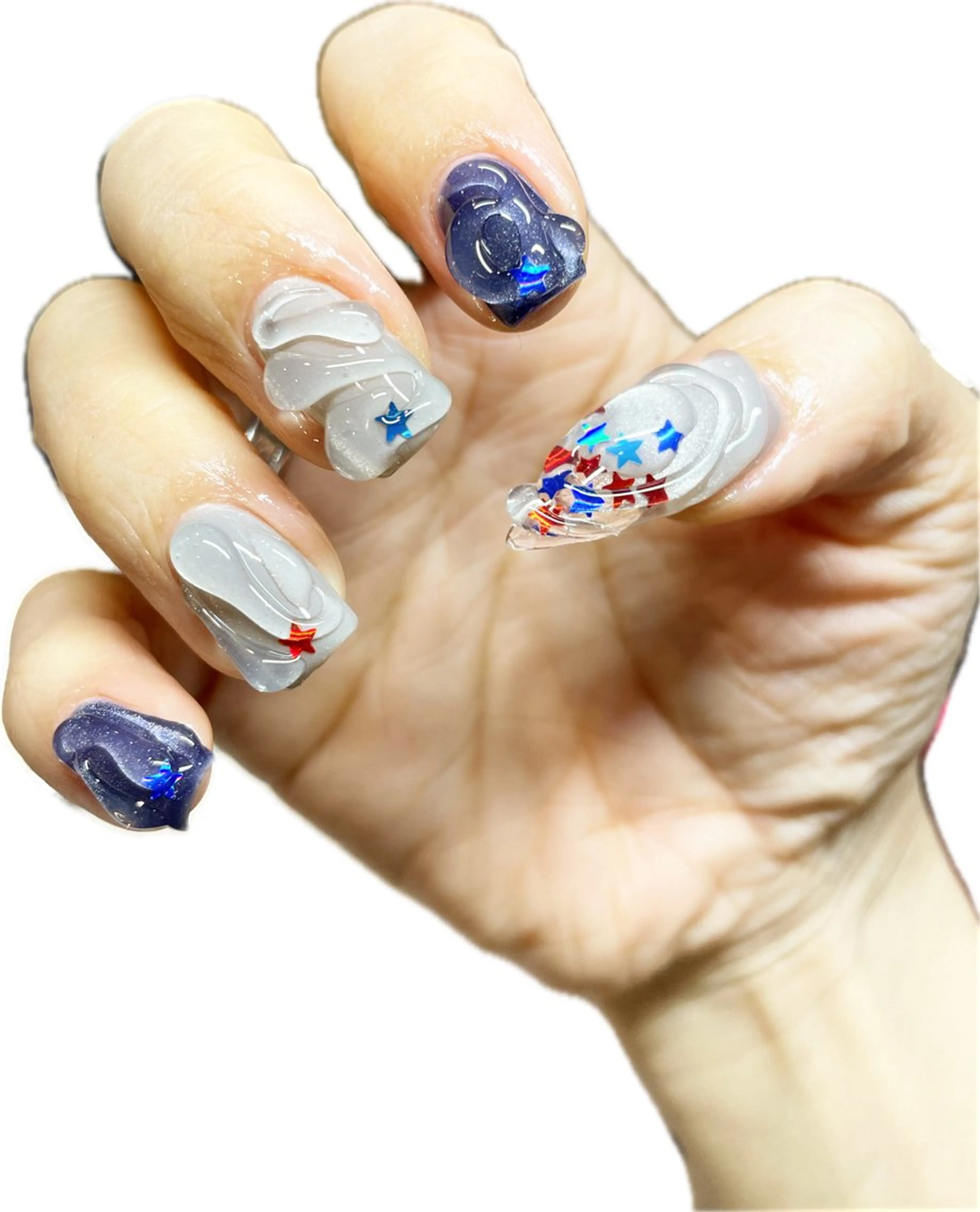 ネイル ハンドネイル posa nail モエミのネイルデザイン
