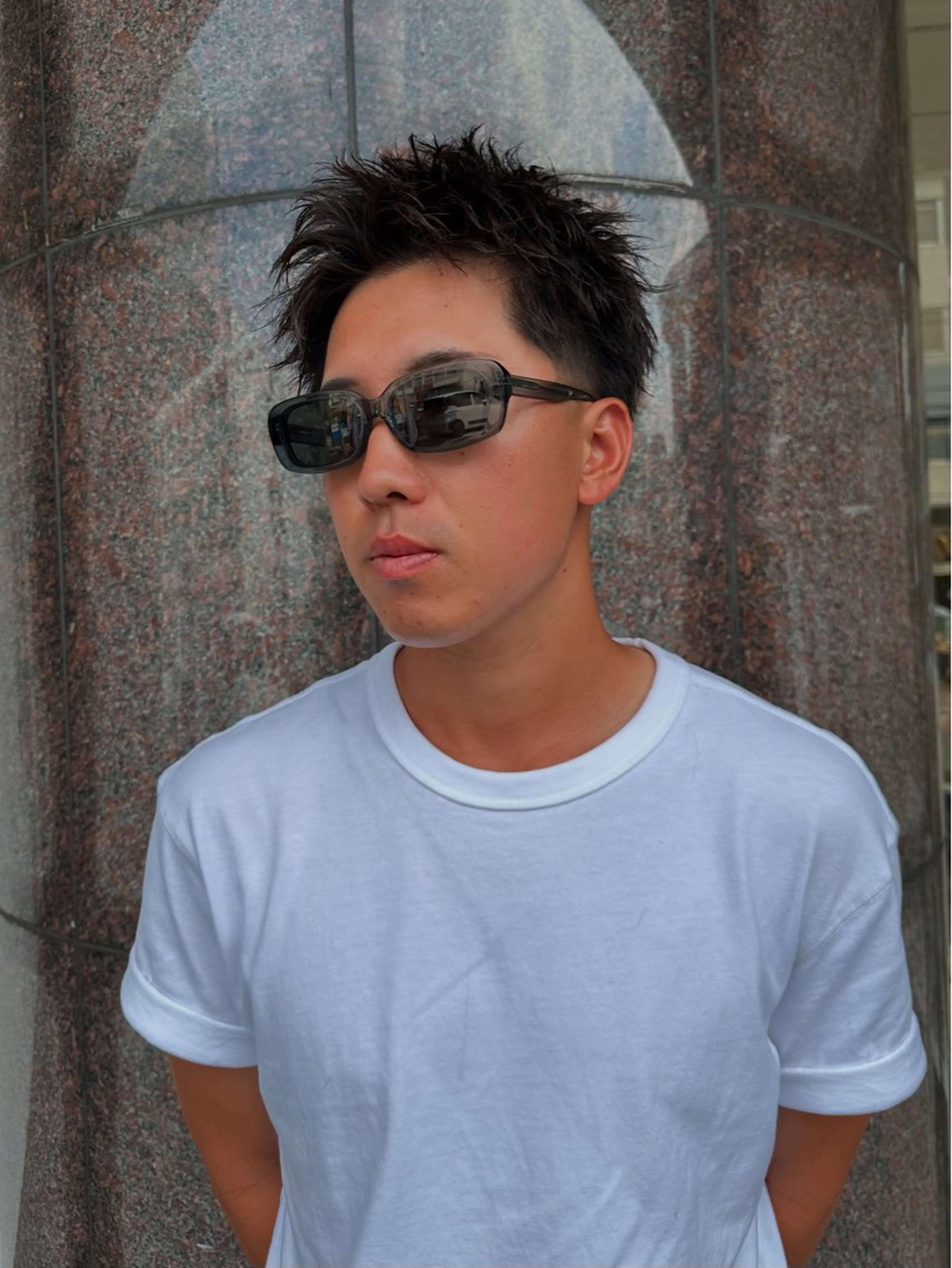 ショート パーマ メンズ パーマ/ハイトーン スパイキー/神田正紀のヘアスタイル