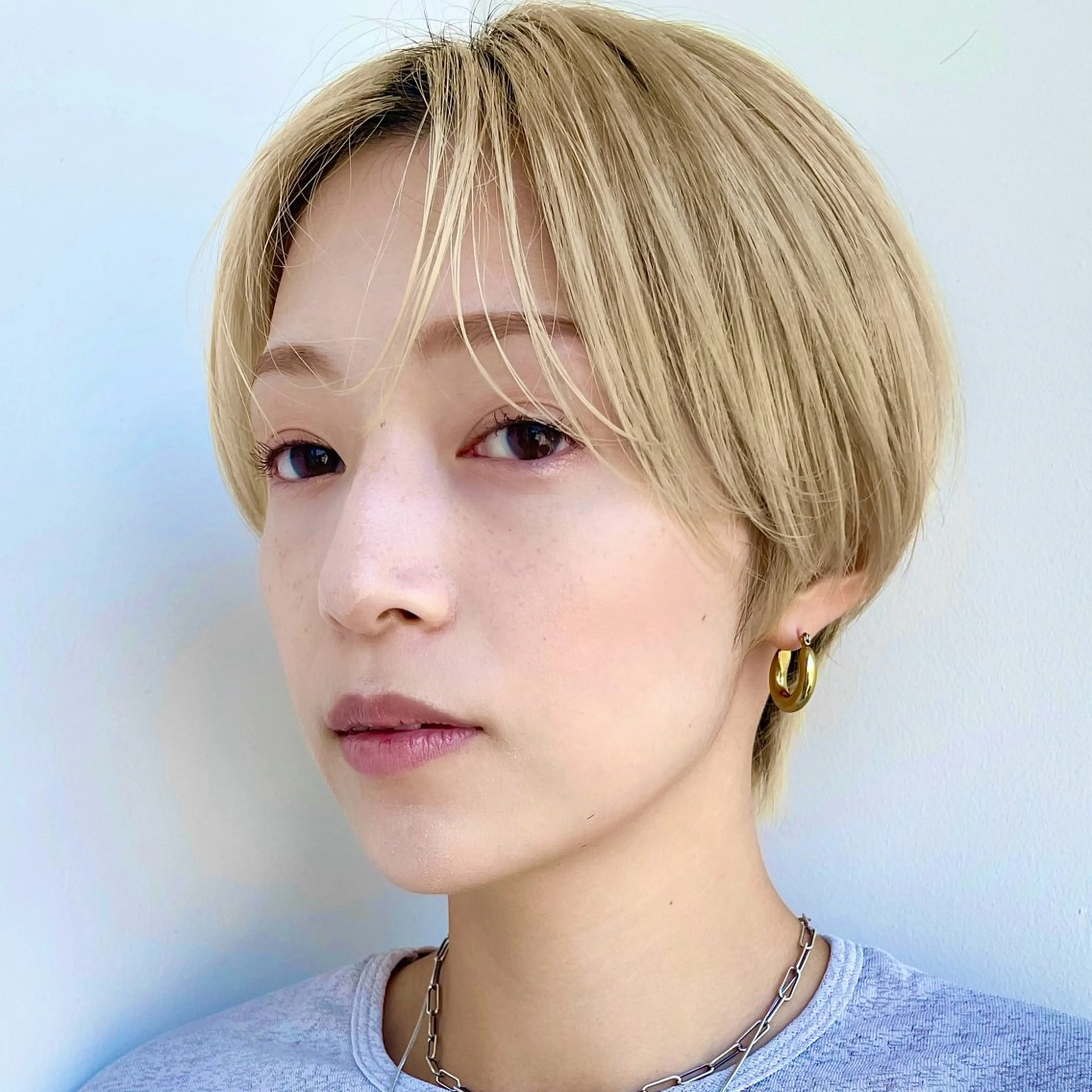 ショート カラー ハンサムショート ベージュカラー ショートヘア 顔まわり🥨レイヤー /透明感/水口舞奈のヘアスタイル