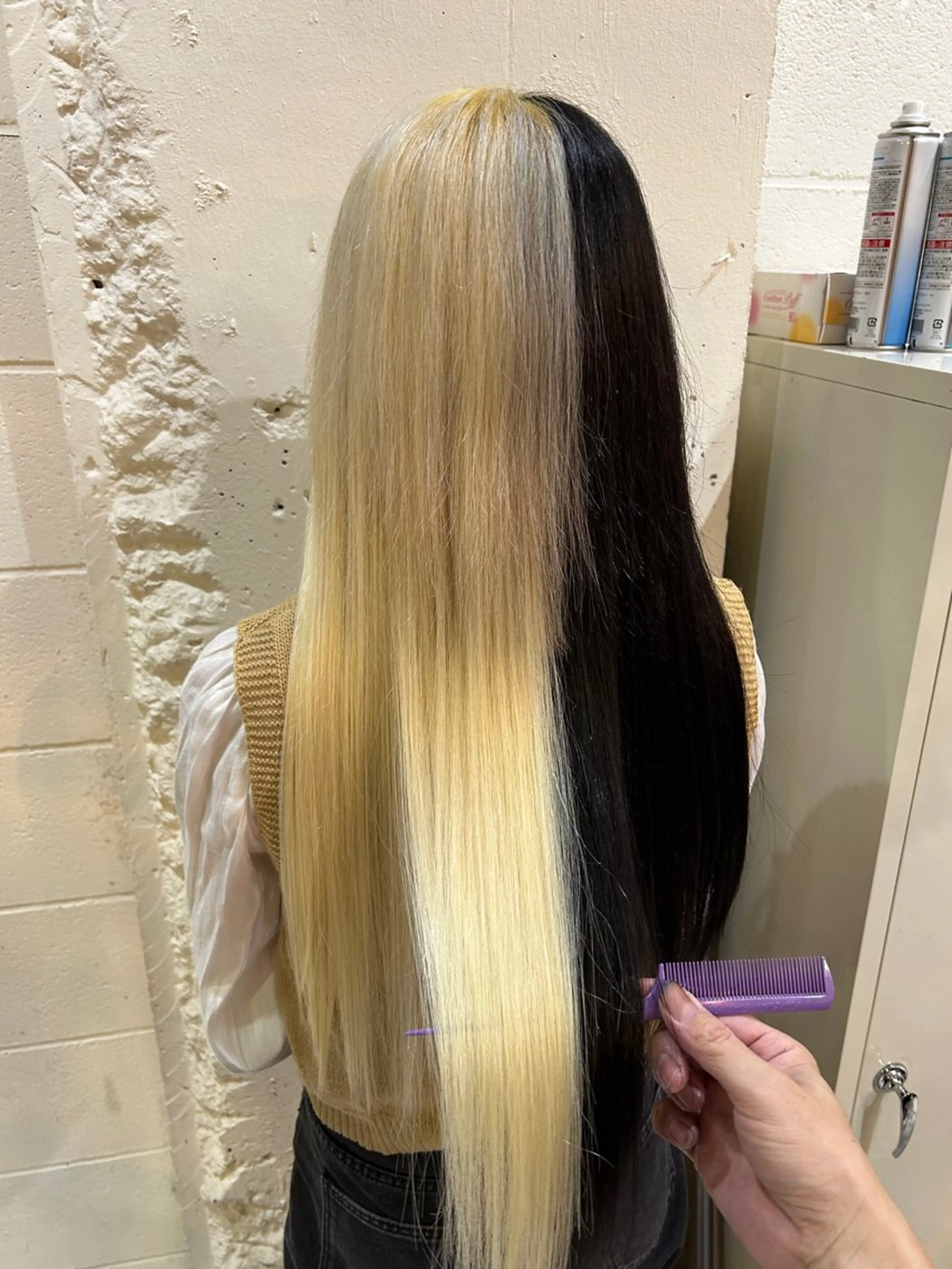 ロング カラー 佐伯 りょうのヘアスタイル