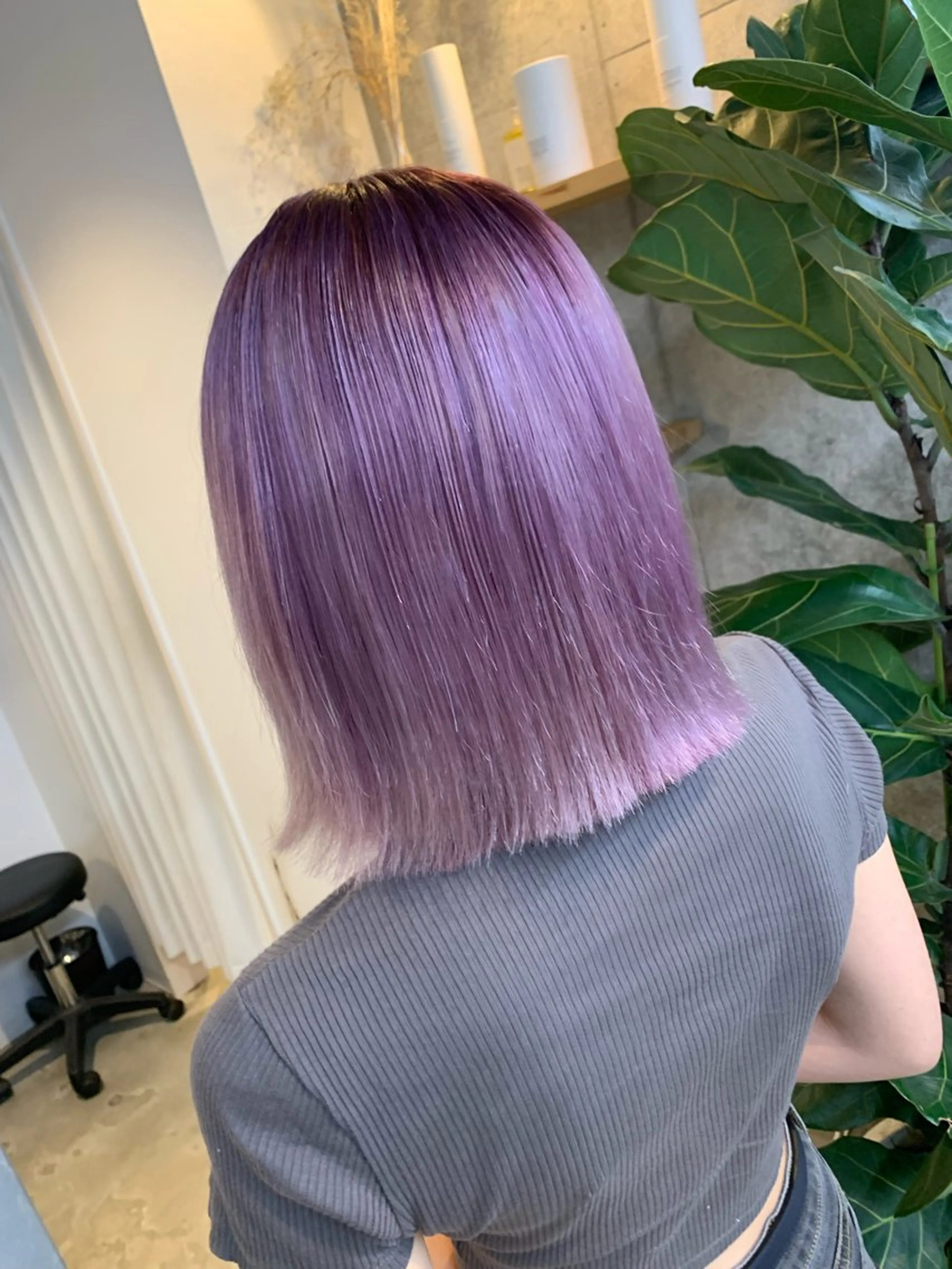 ミディアム カラー ヘアカラー トリートメント 天野 開のヘアスタイル