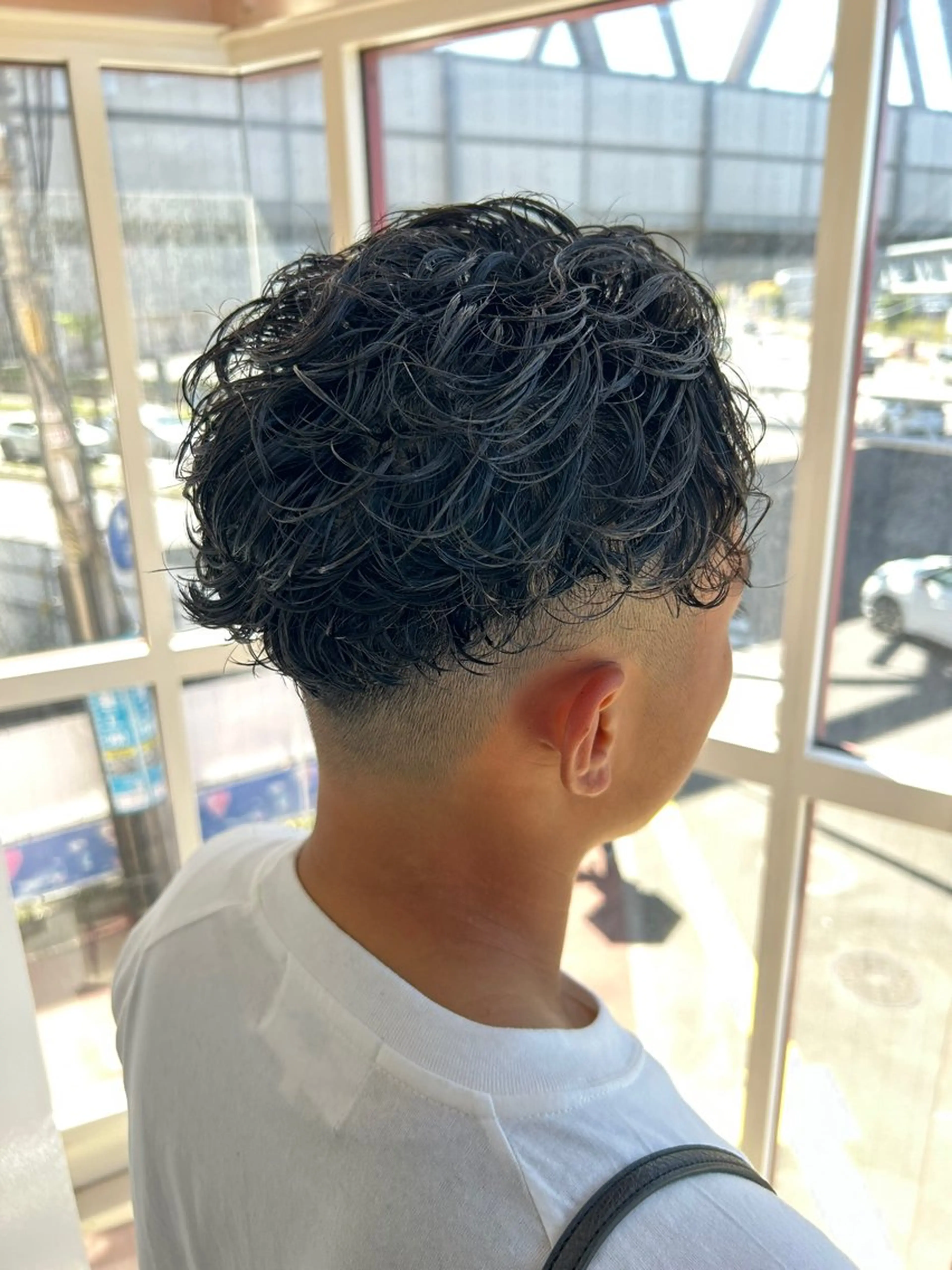 パーマ メンズ オールバック メンズパーマ カット パーマ トリートメント メンズパーマ/メンズ カット/たばたよしきのヘアスタイル