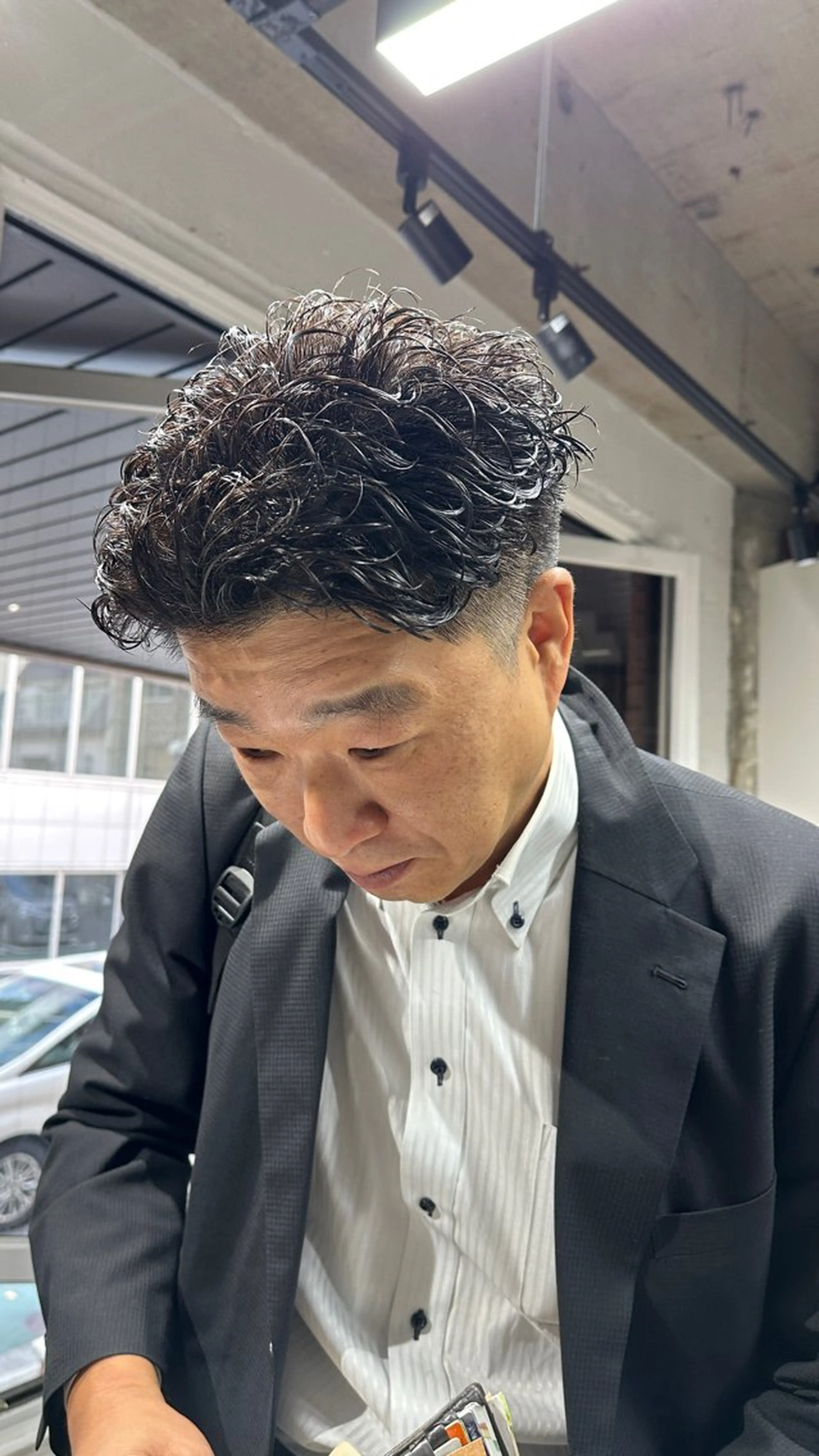 ショート メンズ カット パーマ トリートメント YUNA⭐️ Men’sのヘアスタイル