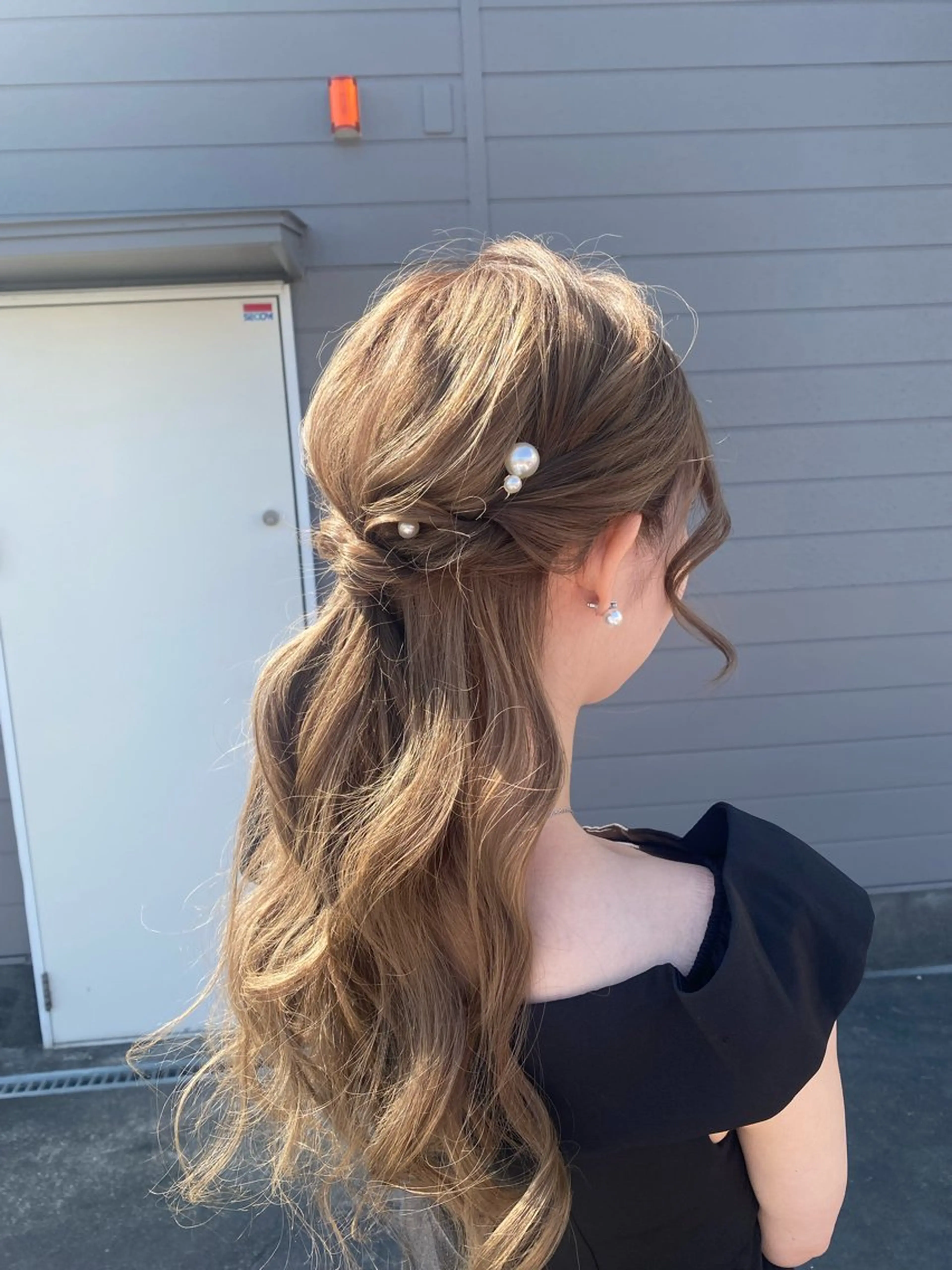 ヘアアレンジ ハーフアップ . SHIZUKAのヘアスタイル