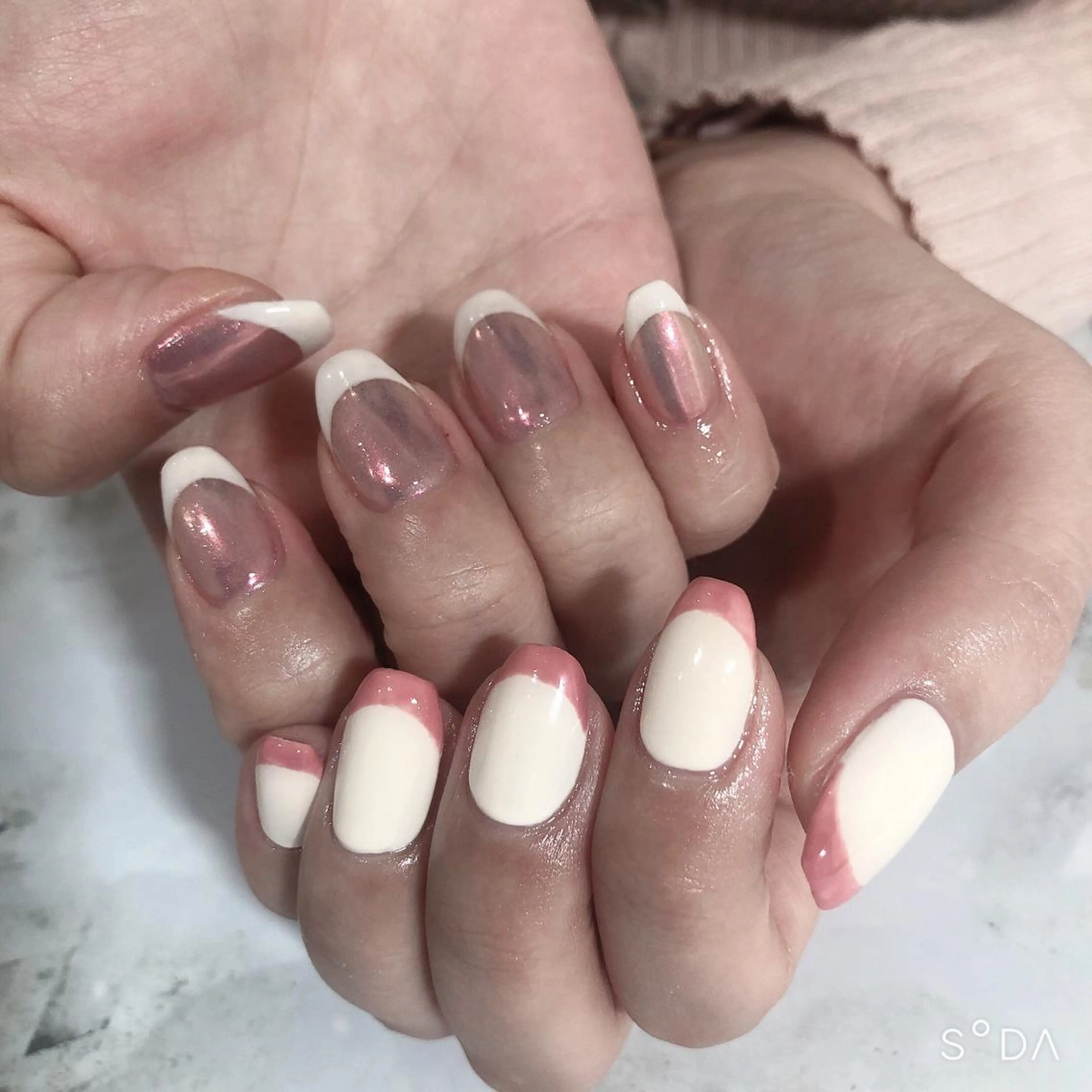 ネイル フレンチネイル ハンドネイル 吉野✨ ネイルデザイナー✨のネイルデザイン