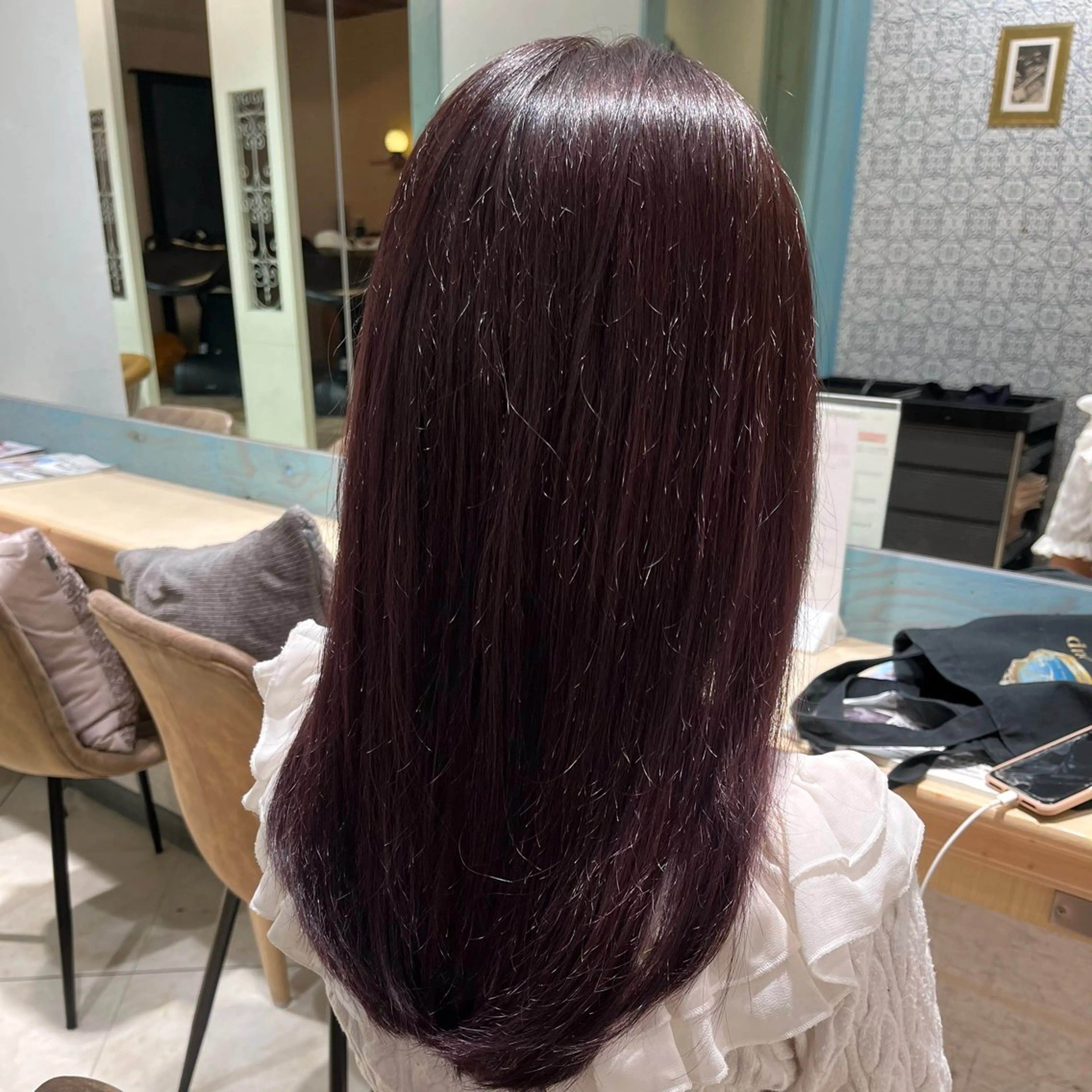 セミロング カラー 髪質改善/縮毛矯正 松原和志のヘアスタイル